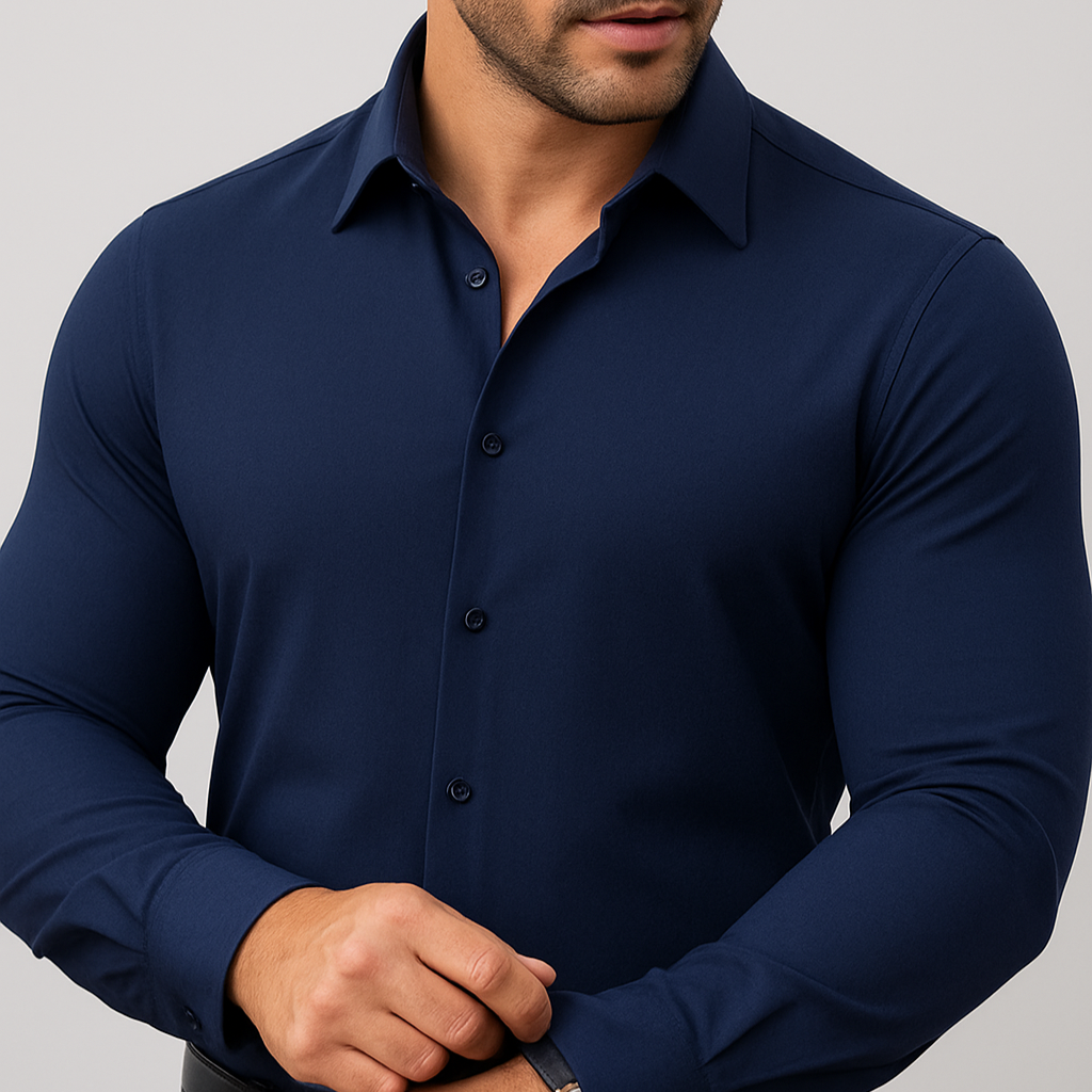 Azzurro Stretch Dress Shirt