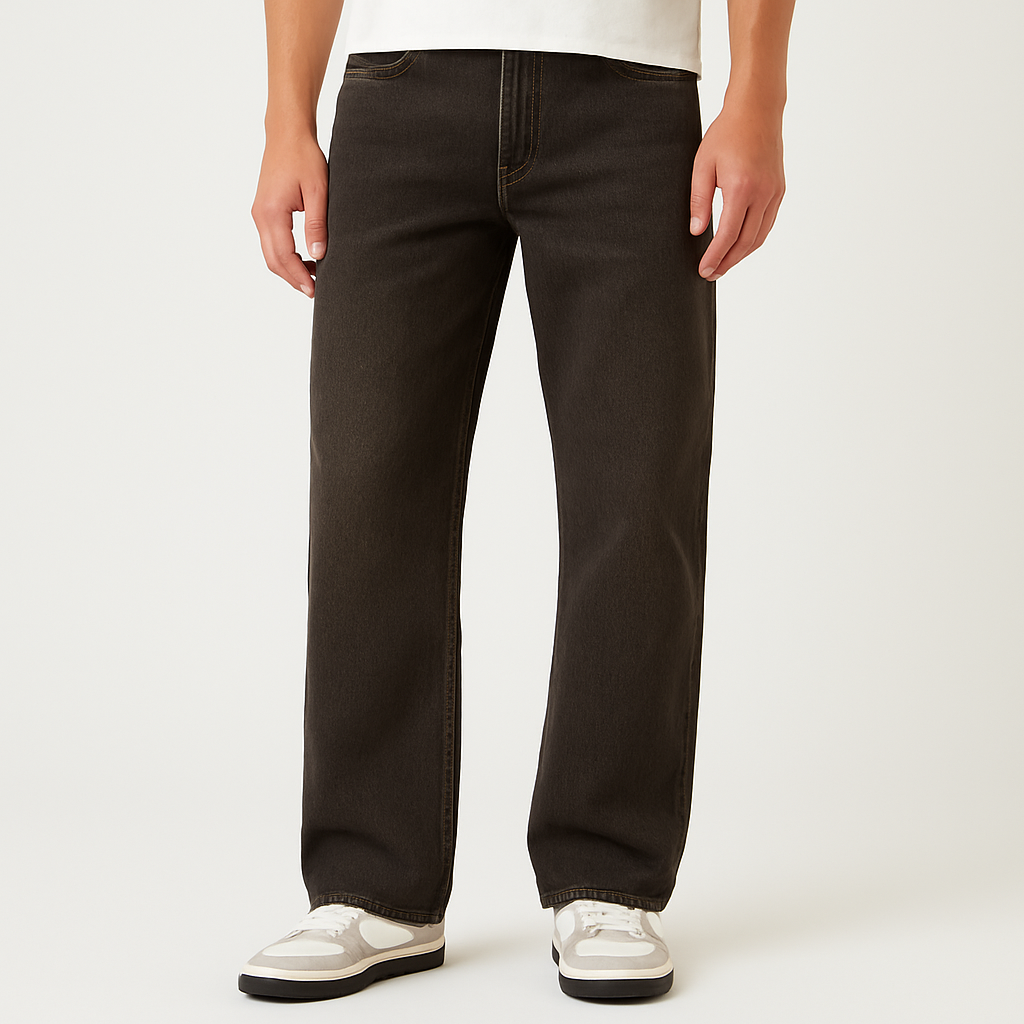 Blake Extreme Baggy Jeans Overdyed Brown