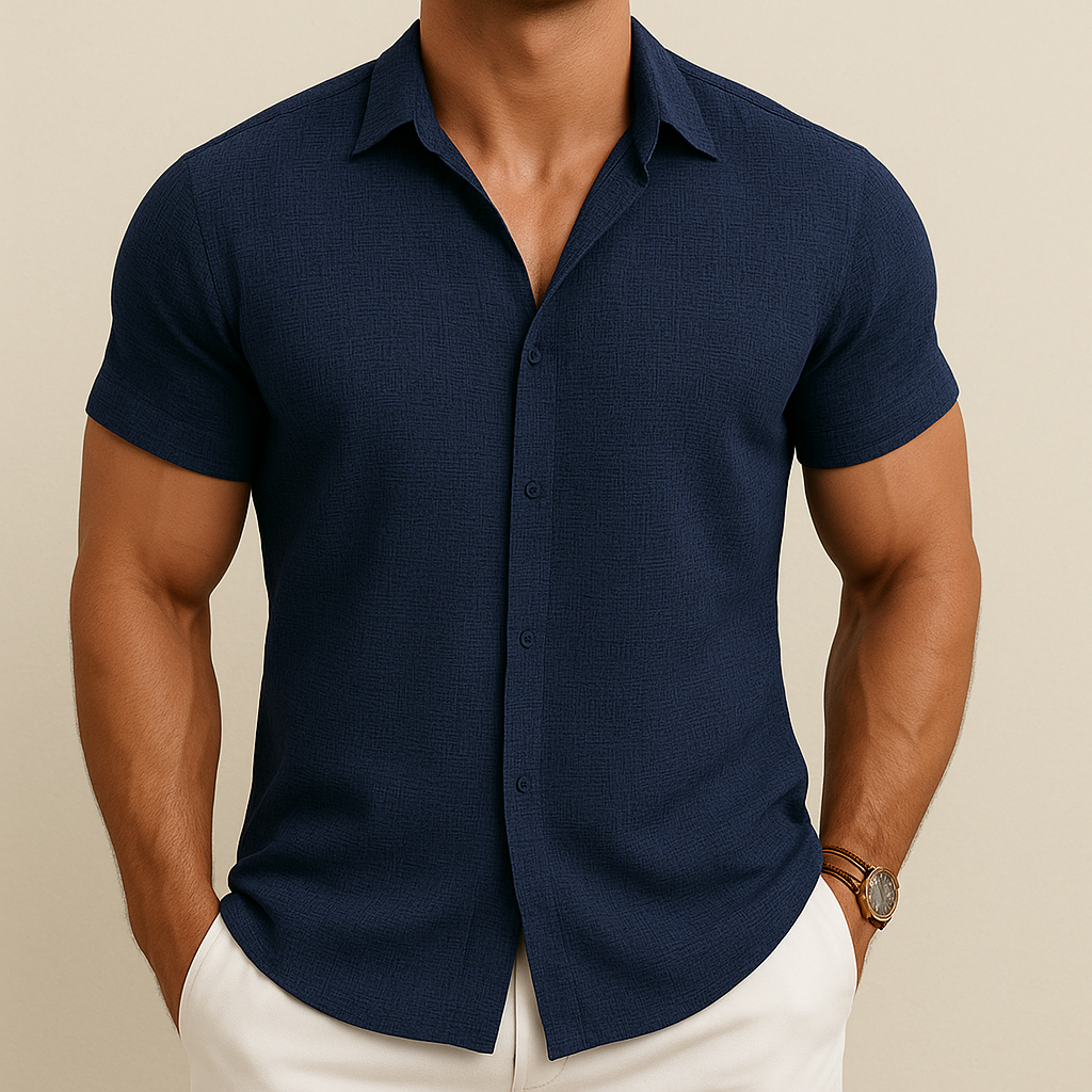 Men's Summer Cotton Linen Shirt