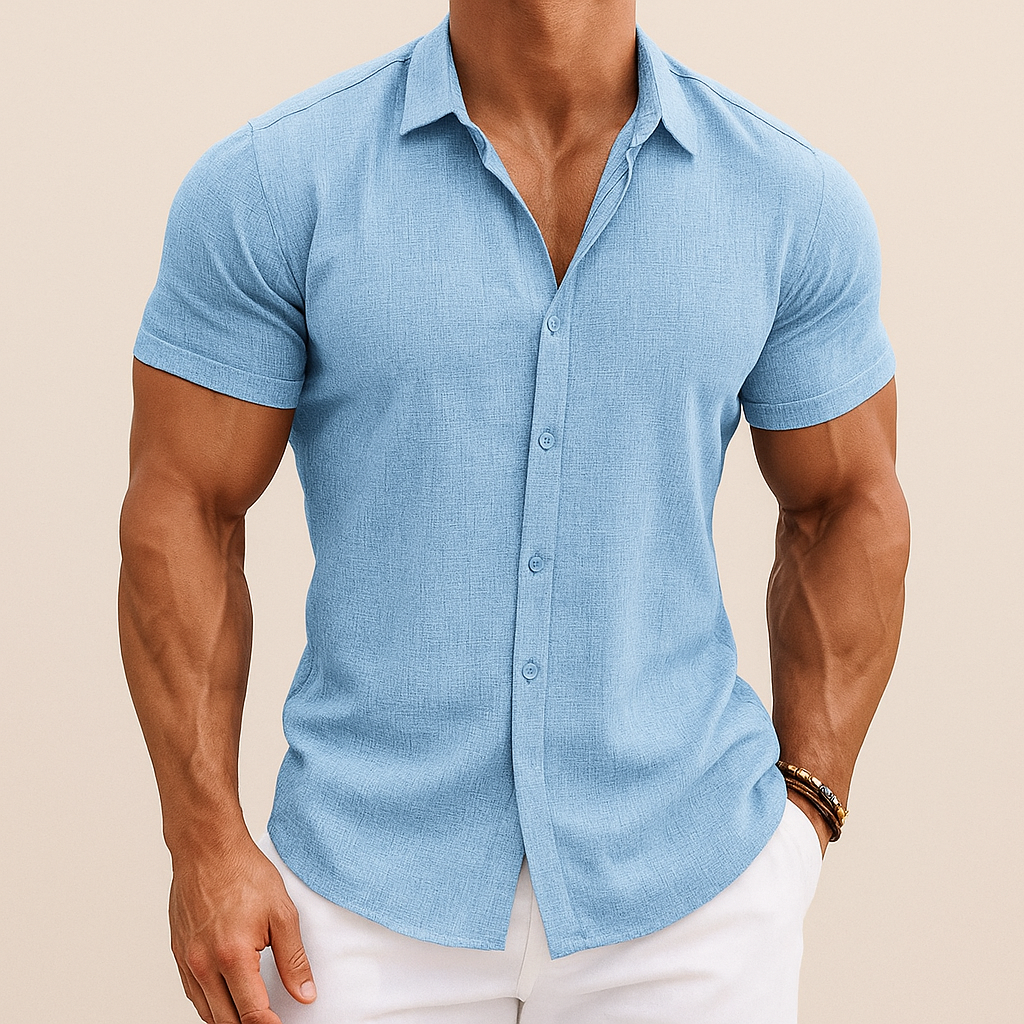 Men's Summer Cotton Linen Shirt