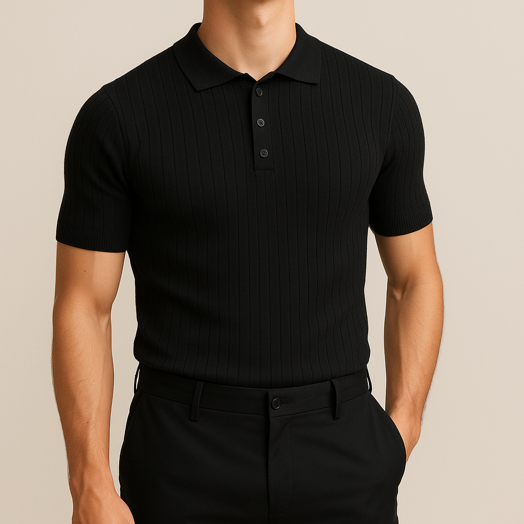 Elastic Casual Polo T-Shirt for Men