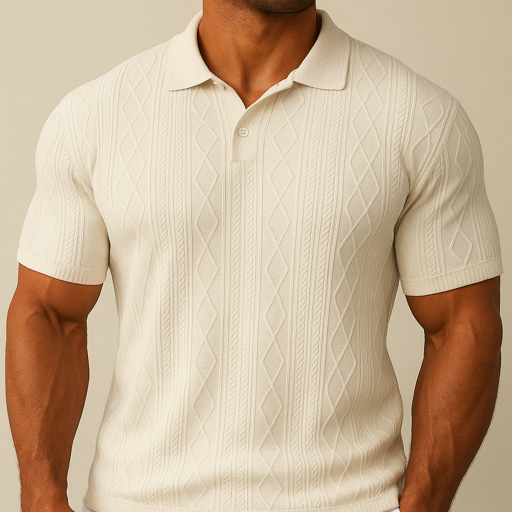 Polo Casual Texturizada Masculina