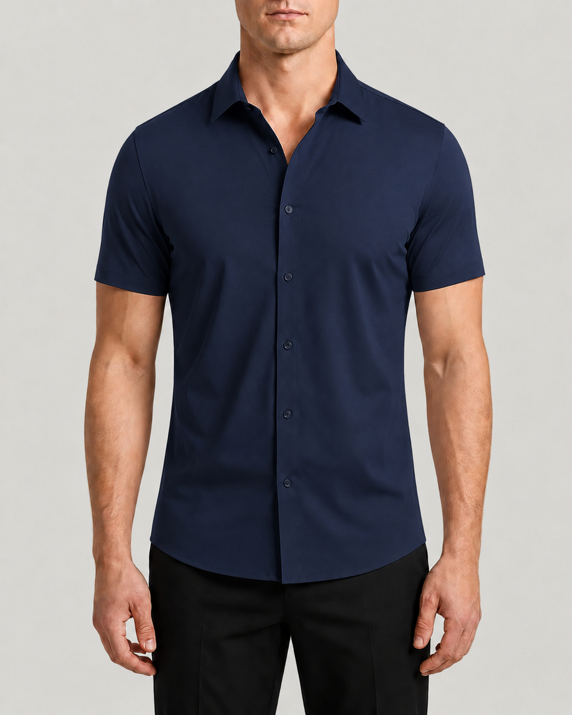 Azzurro Stretch-Hemd