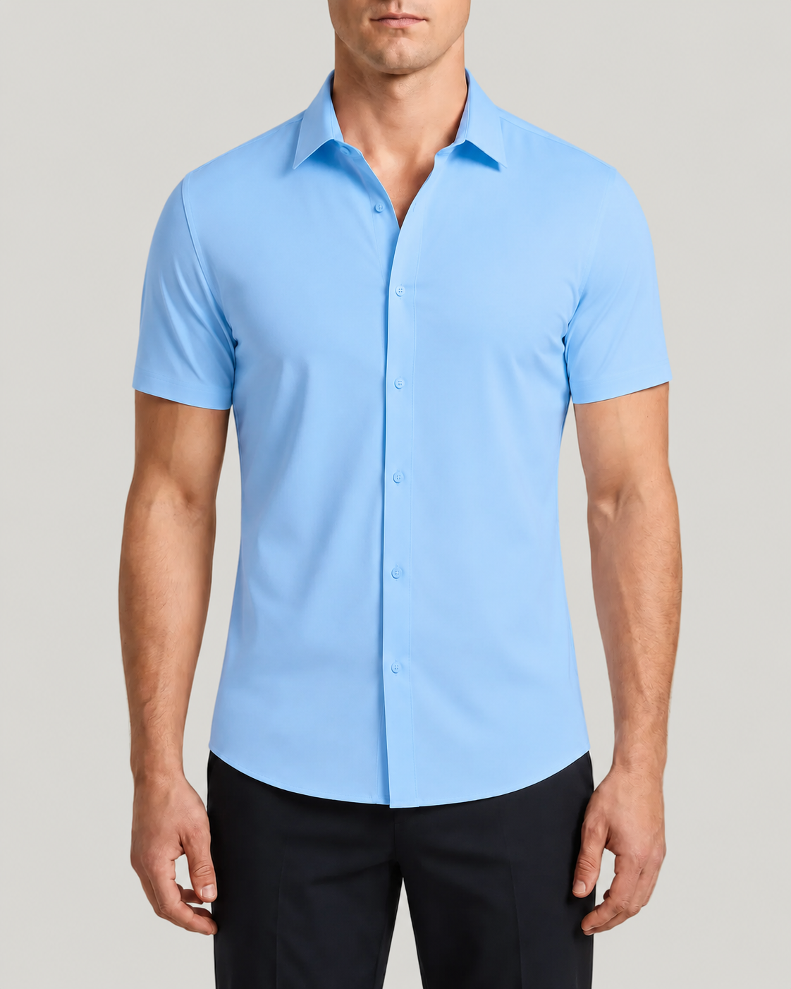Azzurro Stretch-Hemd