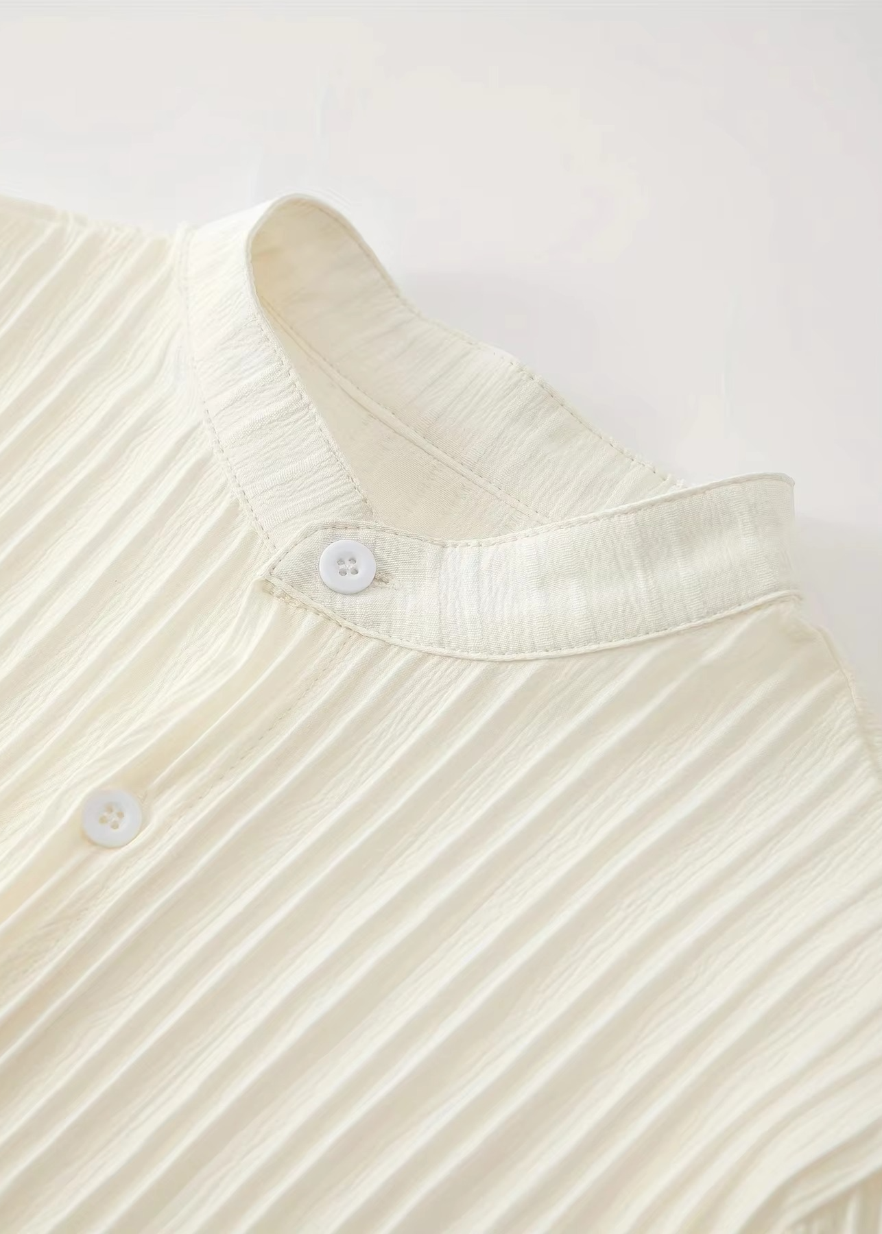 Men’s Summer White Striped Two-Piece Set