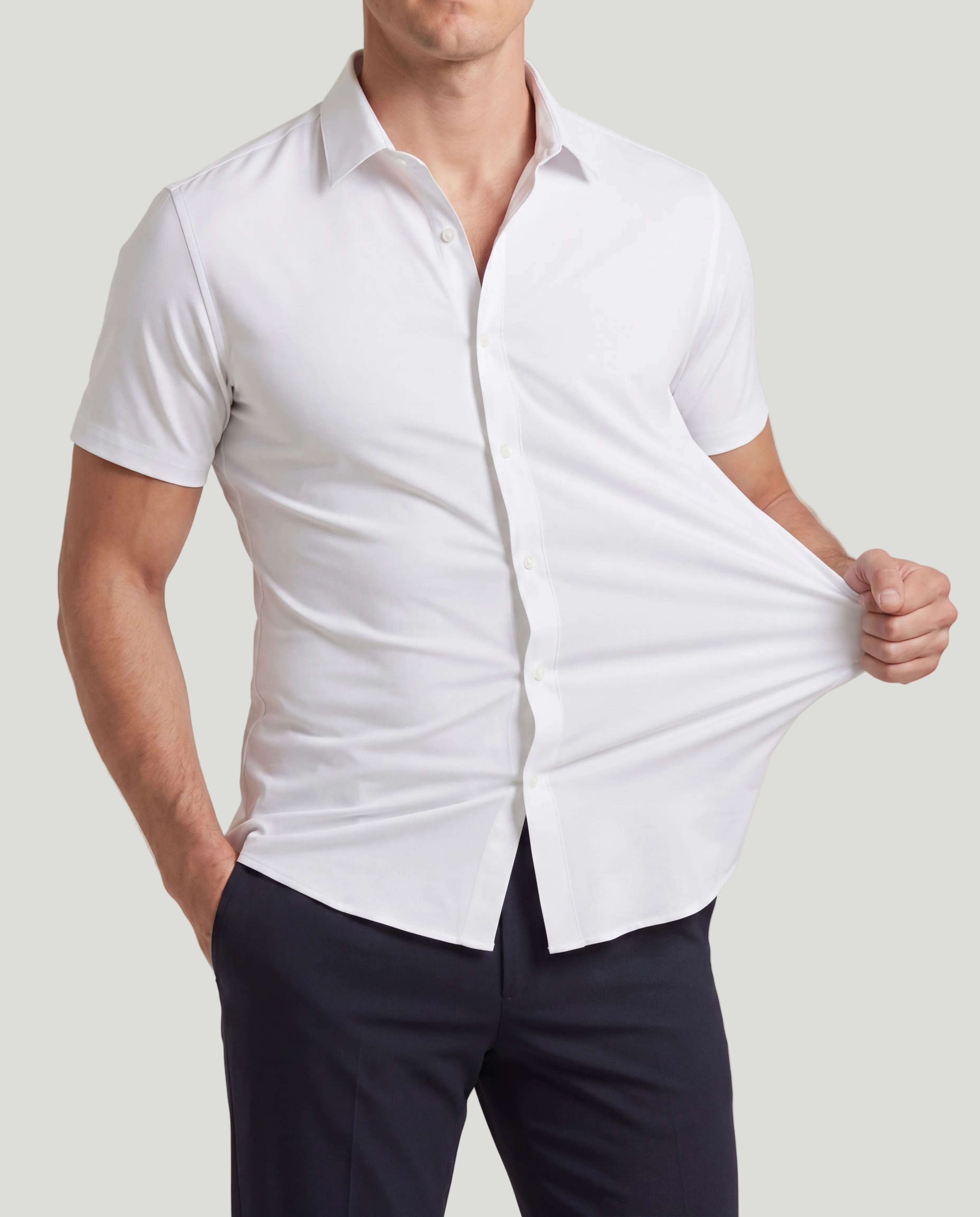 Azzurro Stretch-Hemd