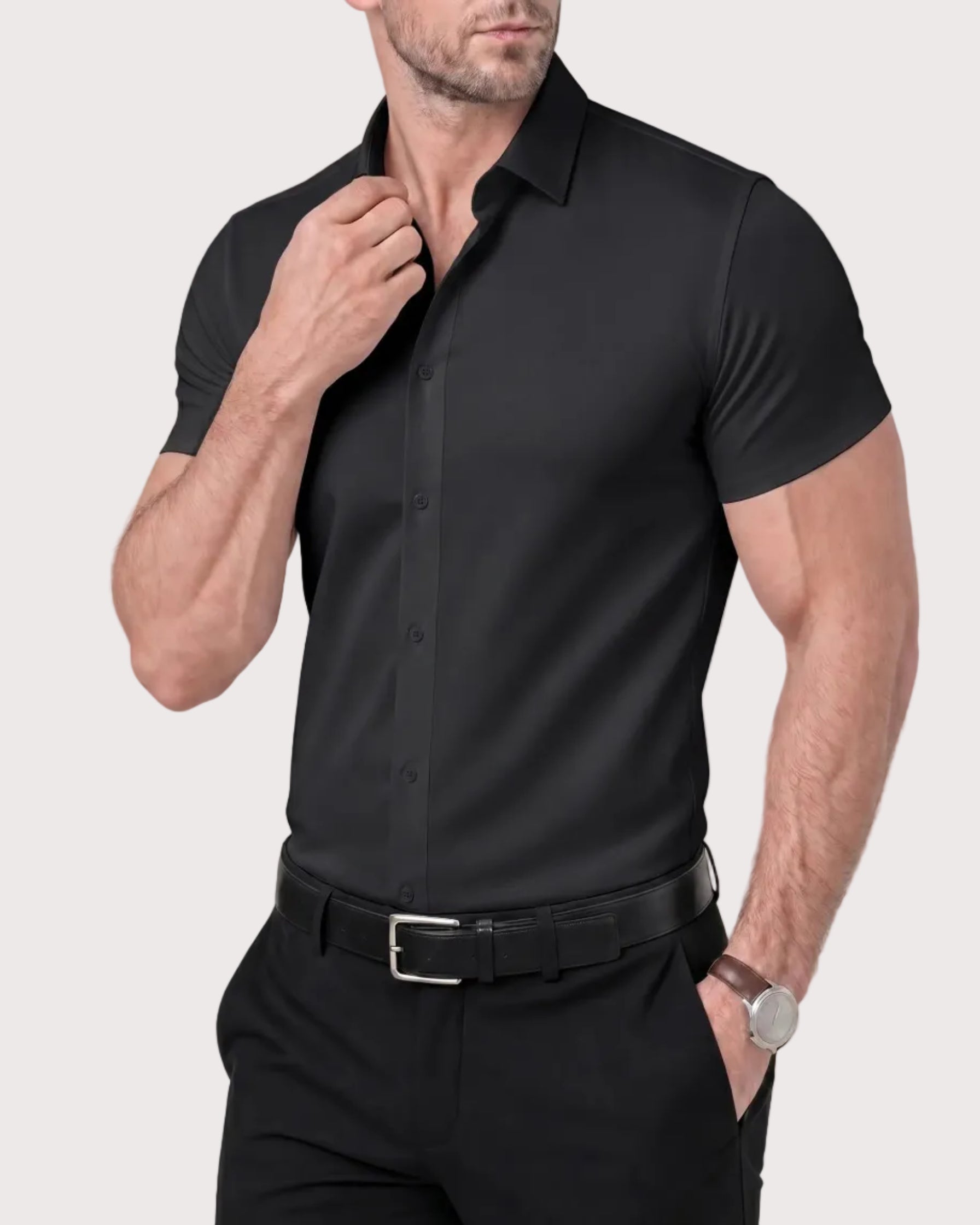 Azzurro Stretch Overhemd