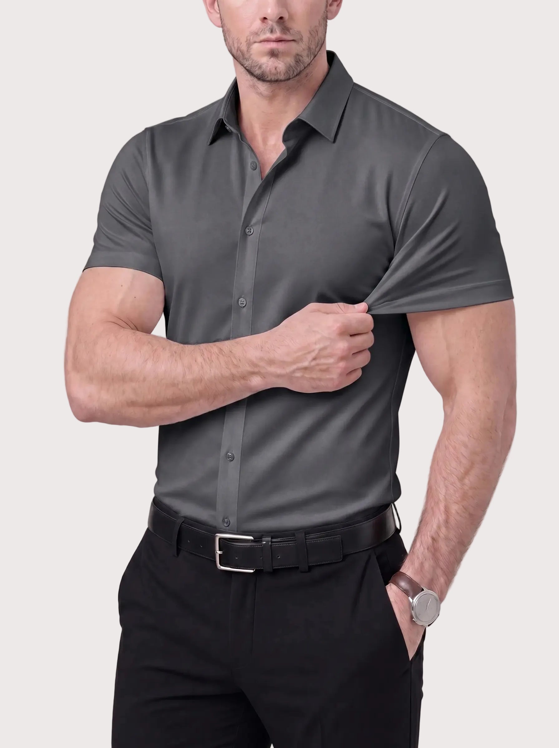 Azzurro Stretch Overhemd