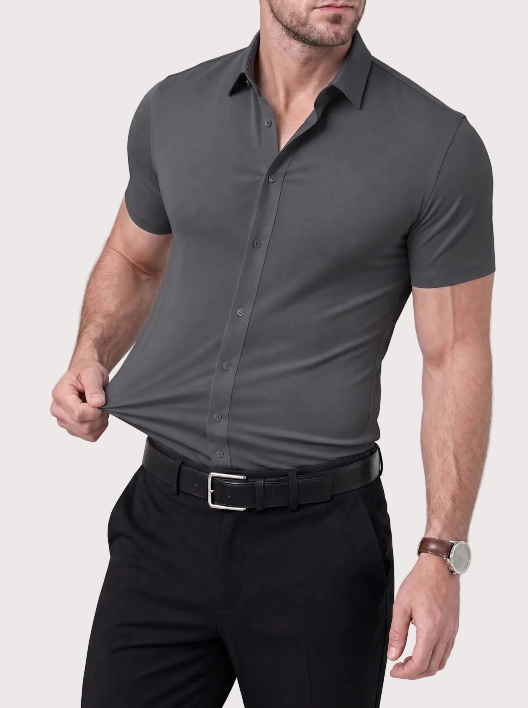 Azzurro Stretch Overhemd
