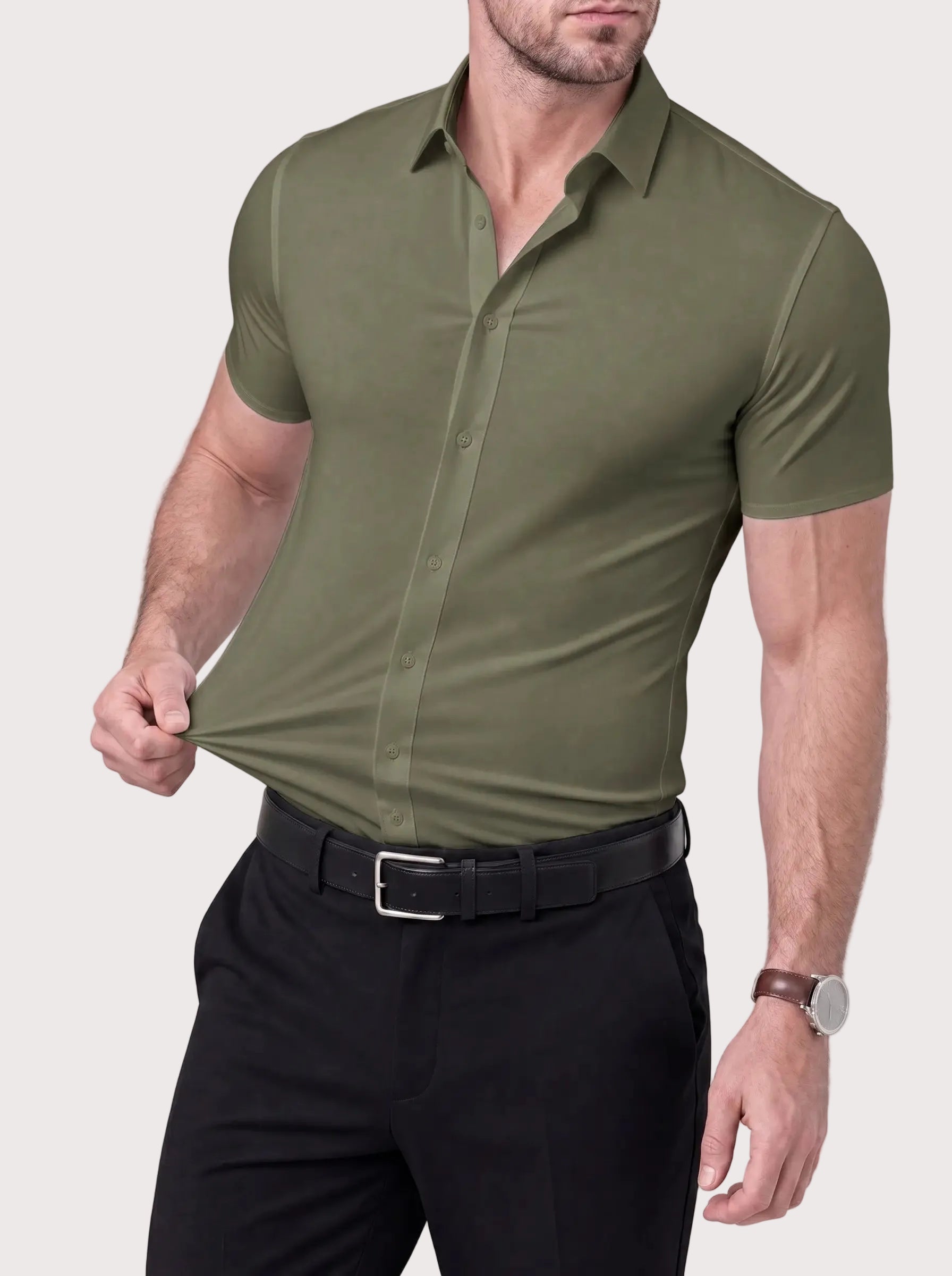 Azzurro Stretch Overhemd