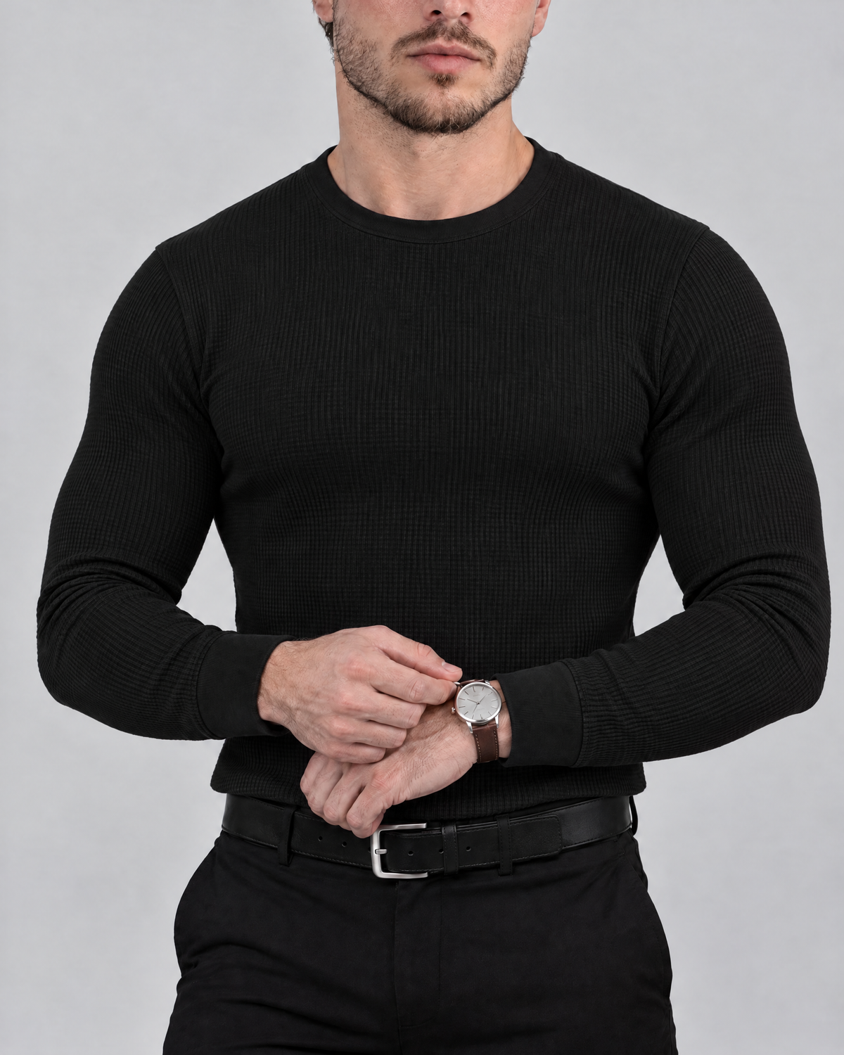 Azzurro Thermo-Langarmshirt