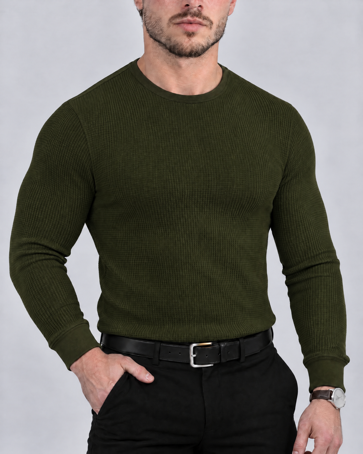 Azzurro Thermo-Langarmshirt