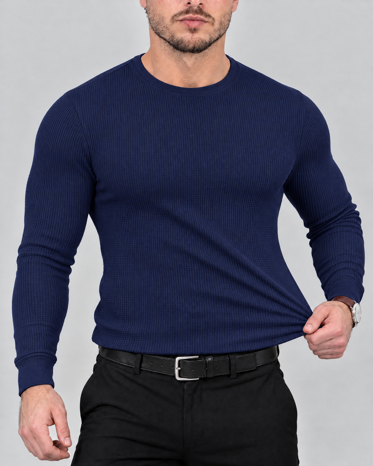Azzurro Thermo-Langarmshirt