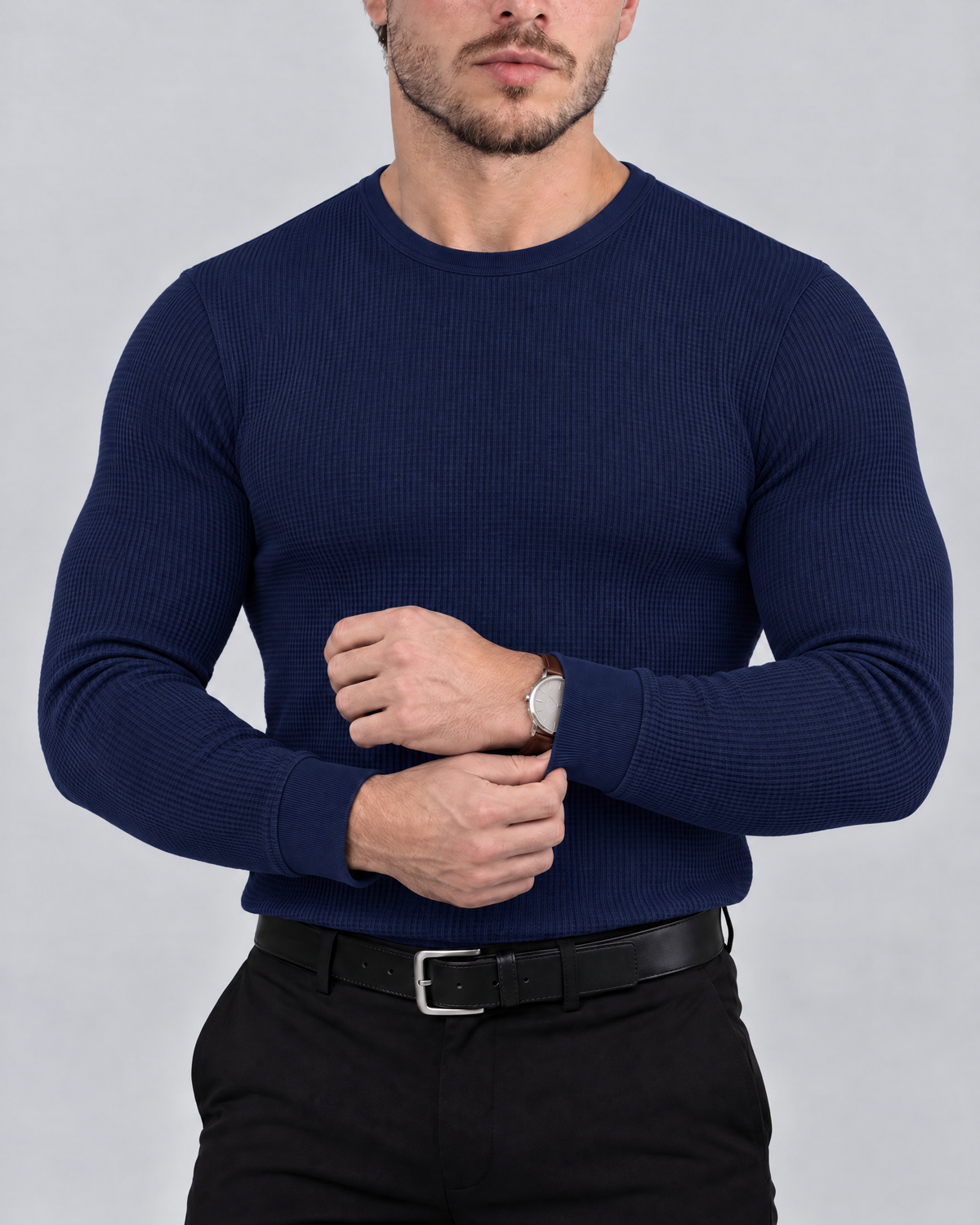 Azzurro Thermo-Langarmshirt