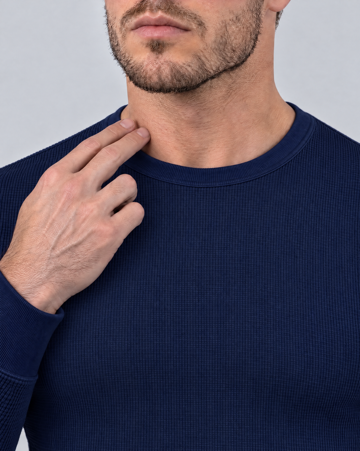 Azzurro Thermo-Langarmshirt