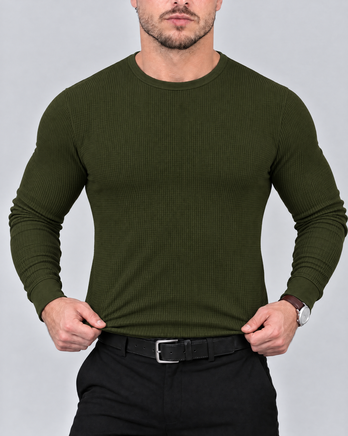Azzurro Thermo-Langarmshirt