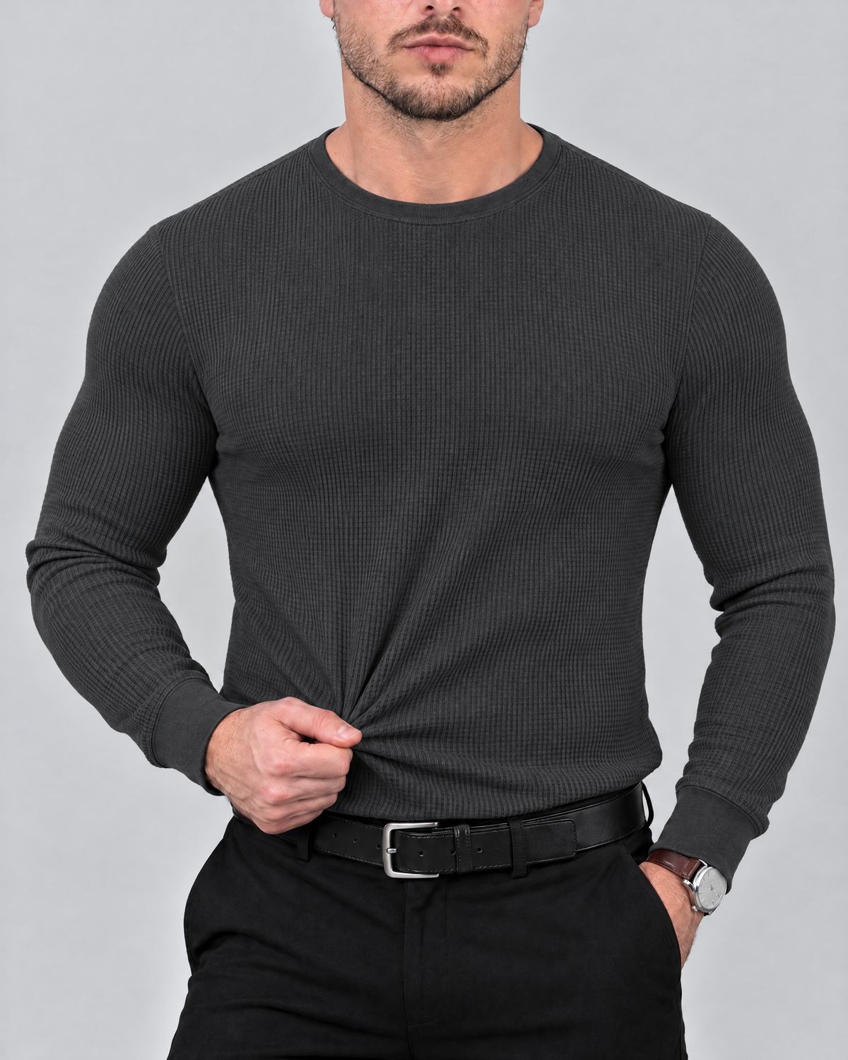 Azzurro Thermo-Langarmshirt
