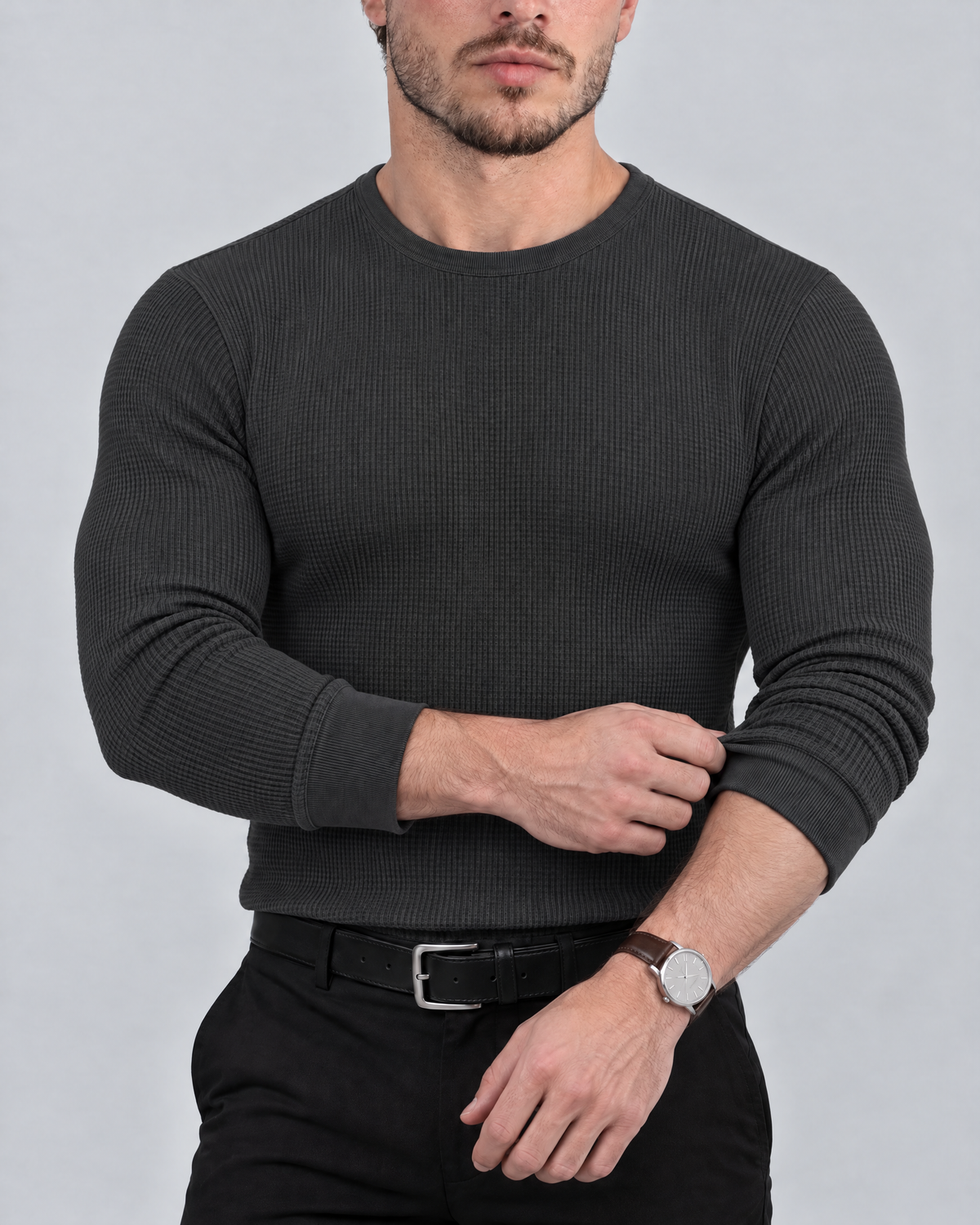 Azzurro Thermo-Langarmshirt