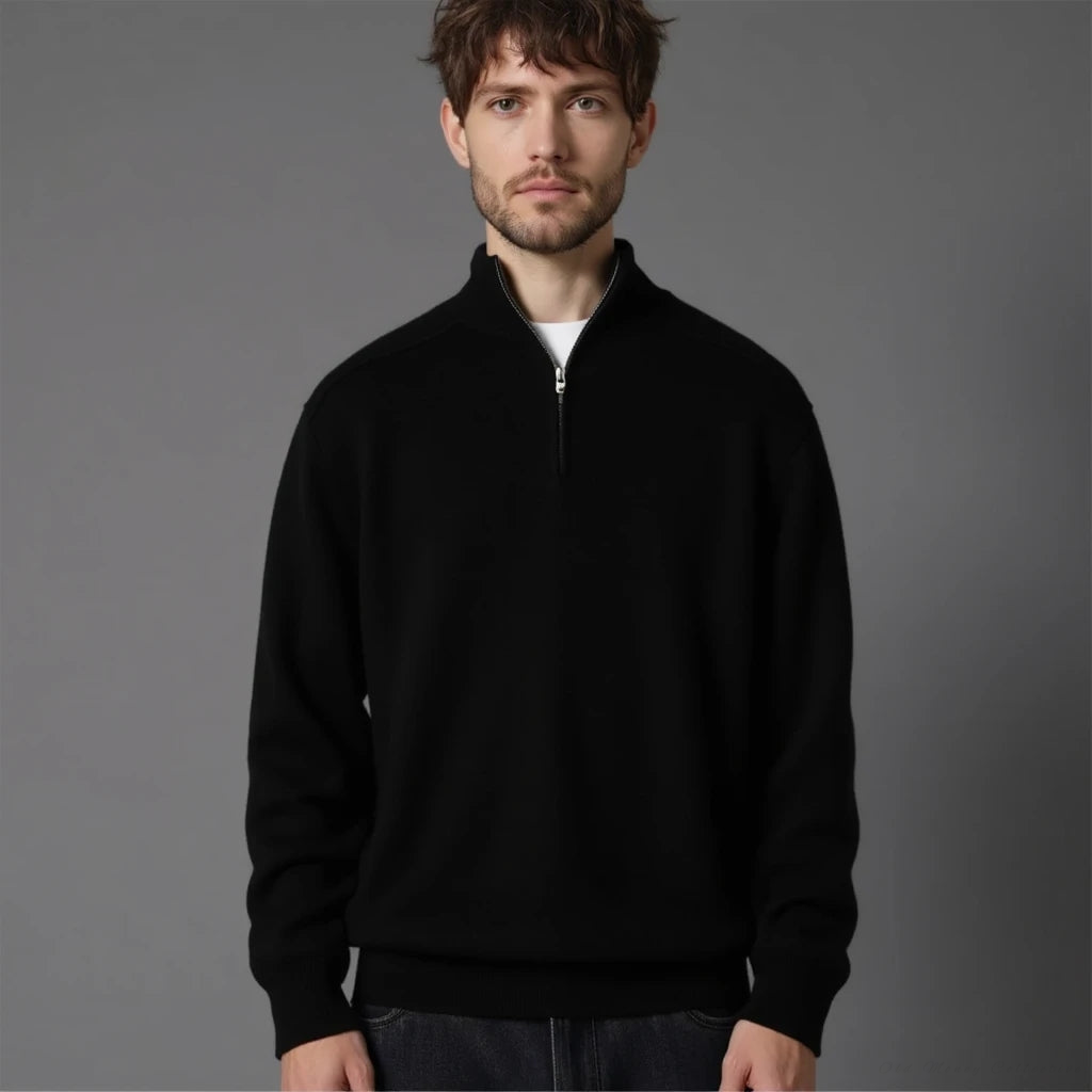 Lugano Merino Wool Half-Zip