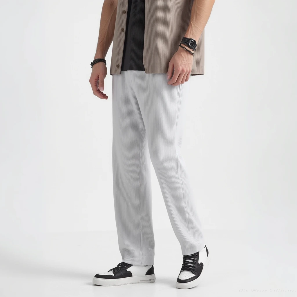 Texture Cotton Pantalon