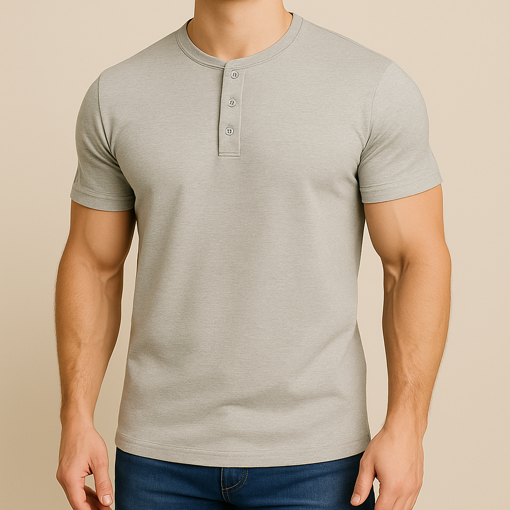 Slim Fit Henley Tee
