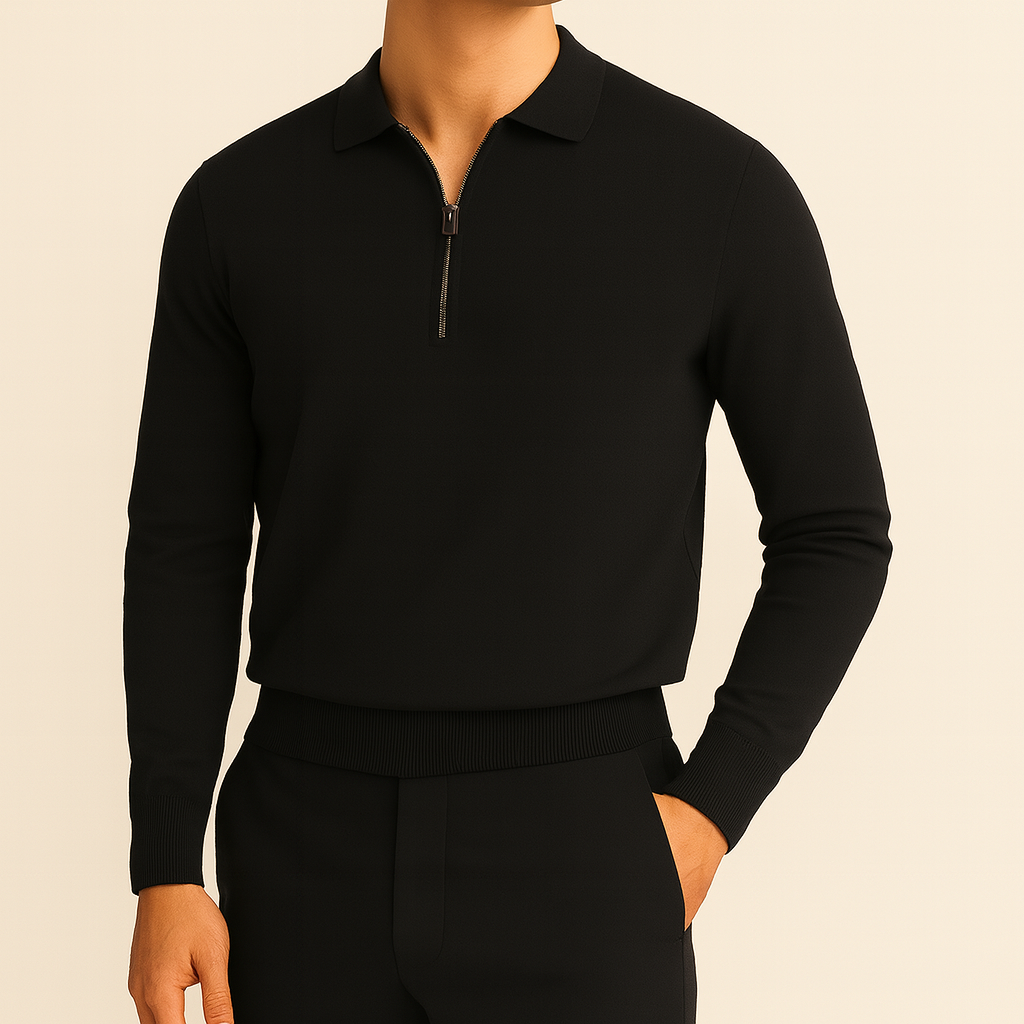 Essential Luxe Zip Sweater