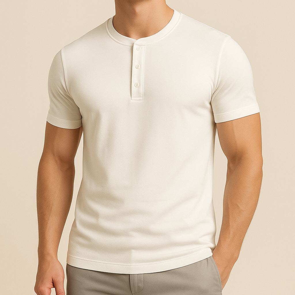 Slim Fit Henley Tee