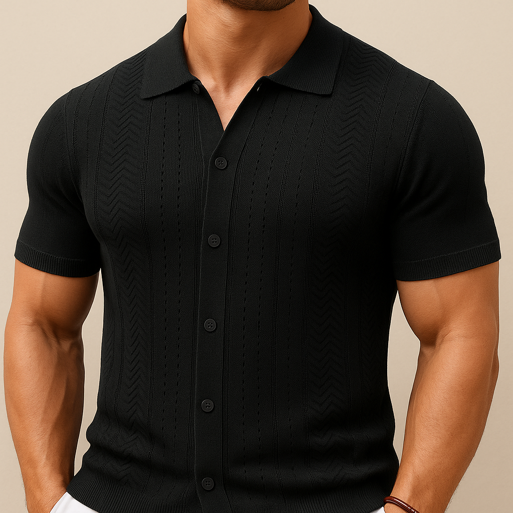 Men's Vintage Knit Summer Shirt