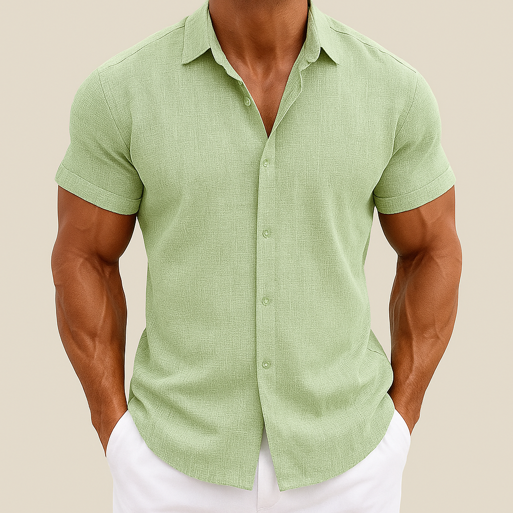 Men's Summer Cotton Linen Shirt