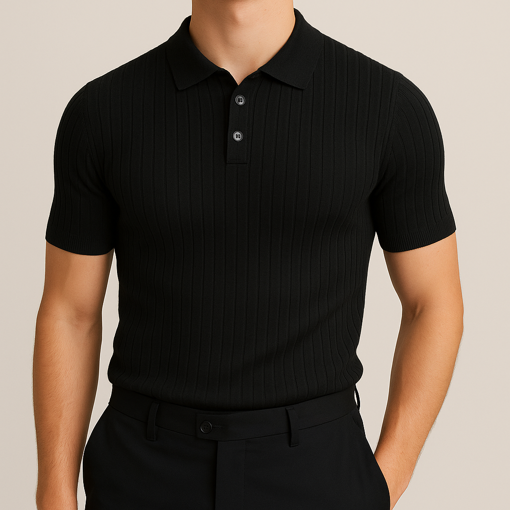 Elastic Casual Polo T-Shirt for Men