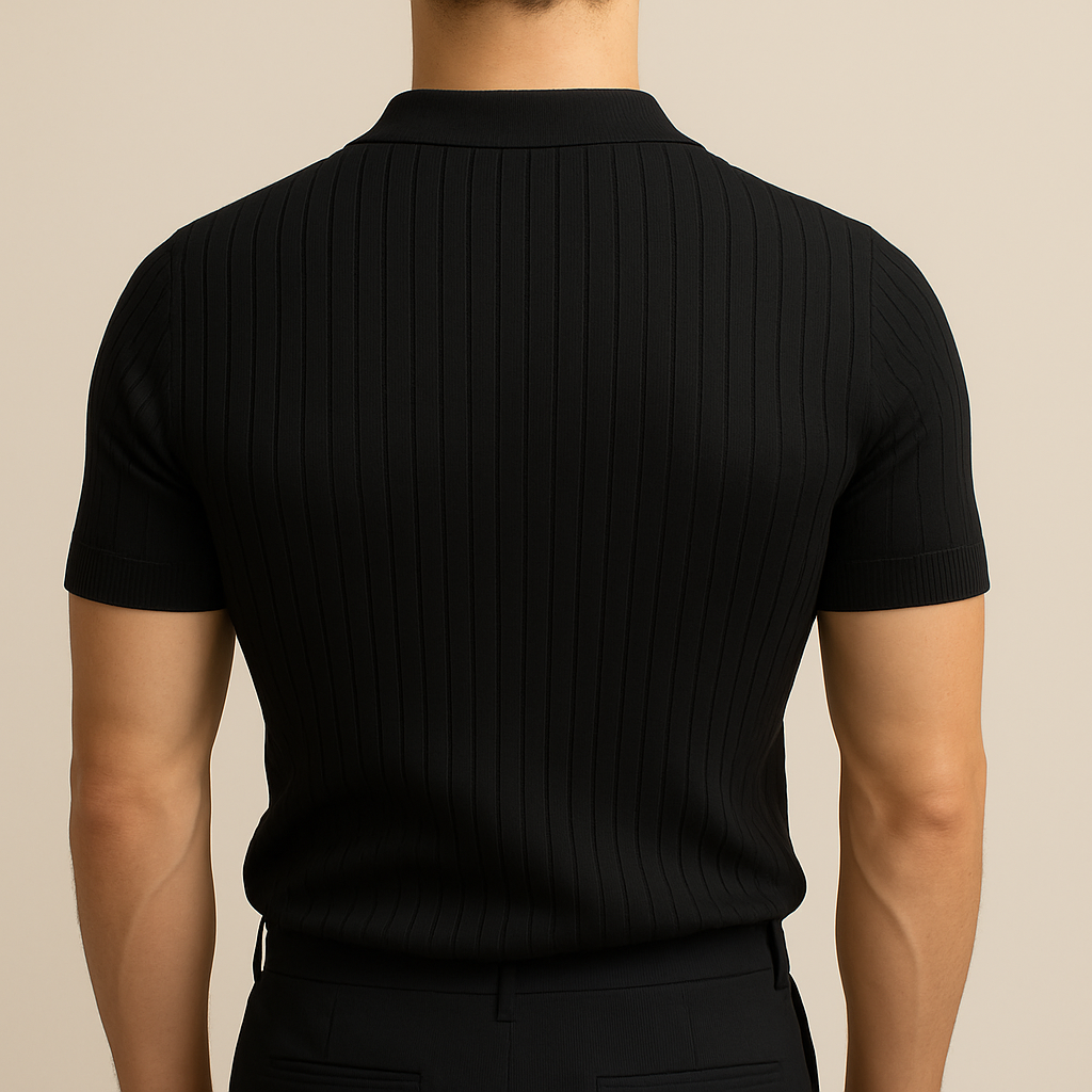 Elastic Casual Polo T-Shirt for Men