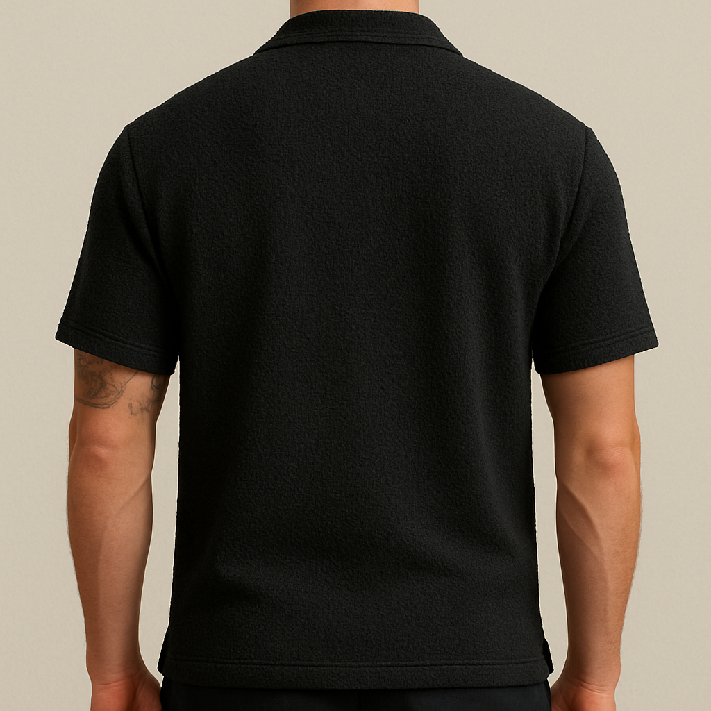 Loose Fit Solid Button-Up Shirt