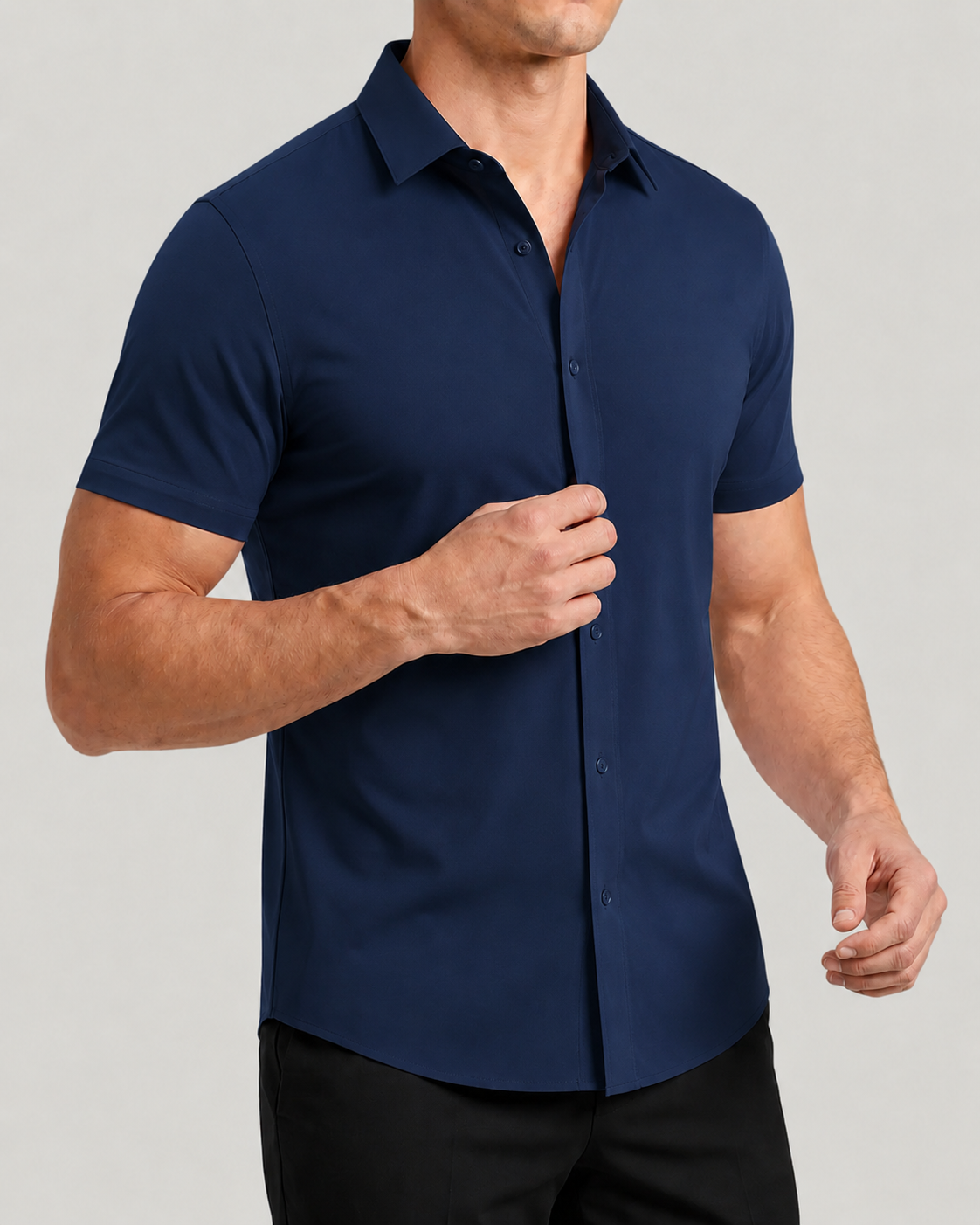 Azzurro Stretch-Hemd