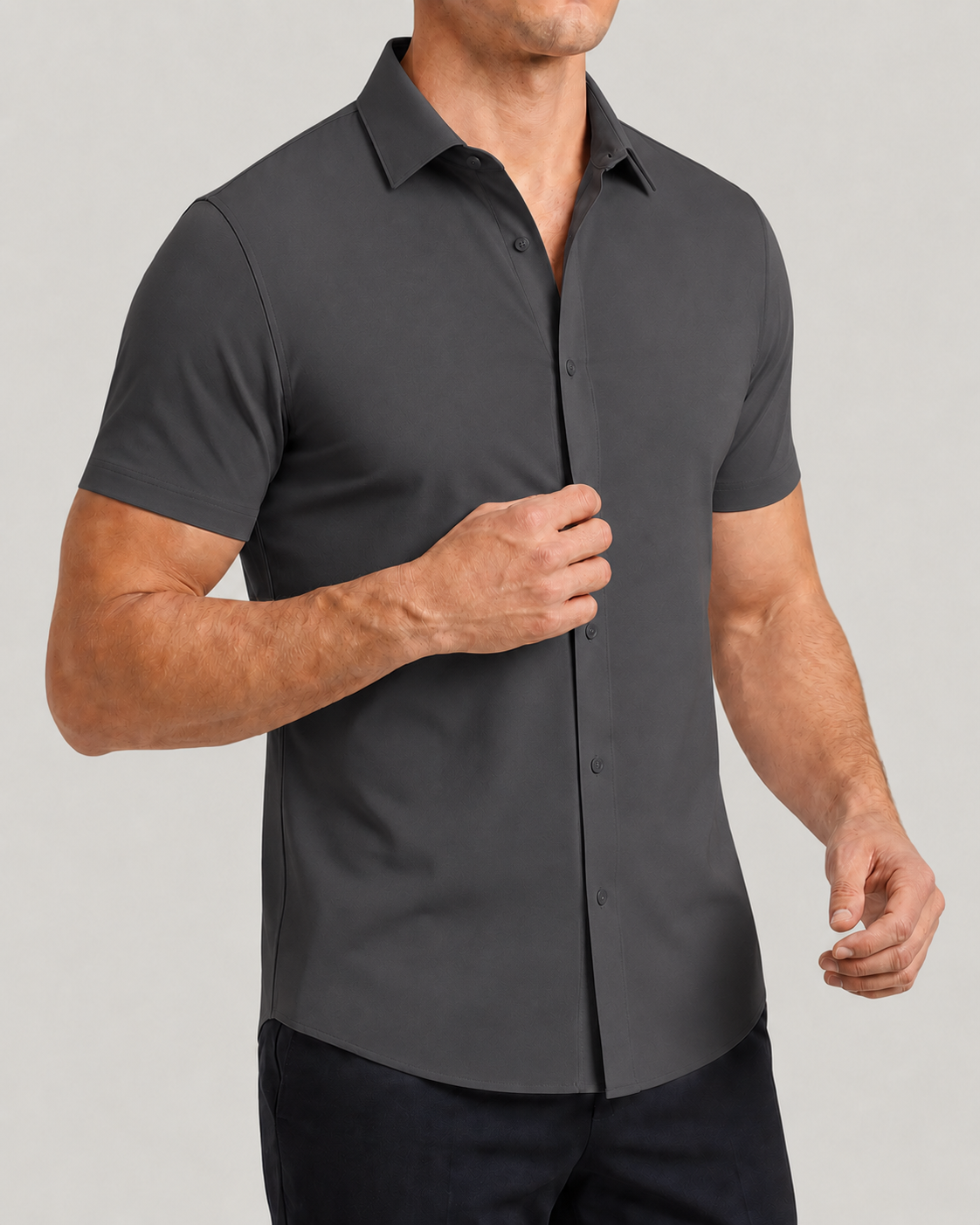 Azzurro Stretch-Hemd