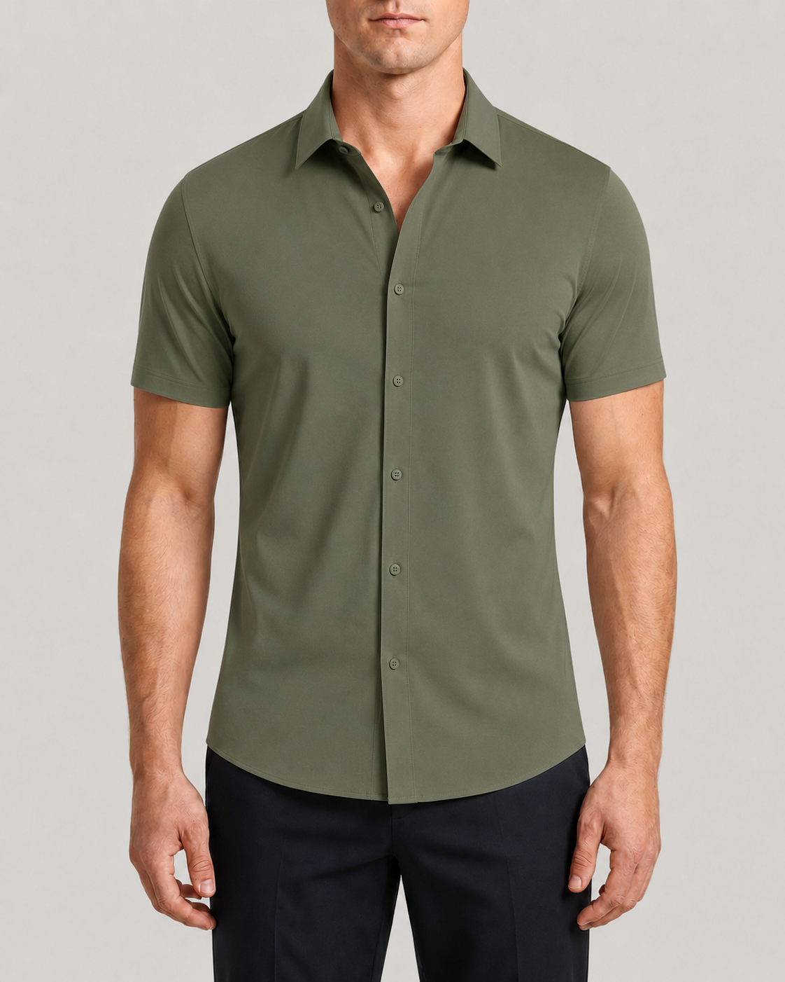 Azzurro Stretch-Hemd