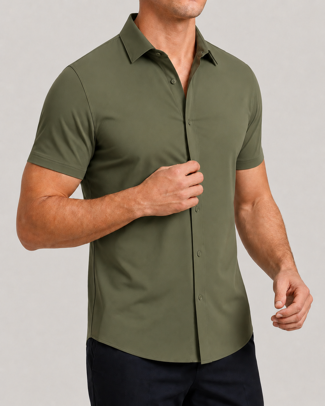 Azzurro Stretch-Hemd