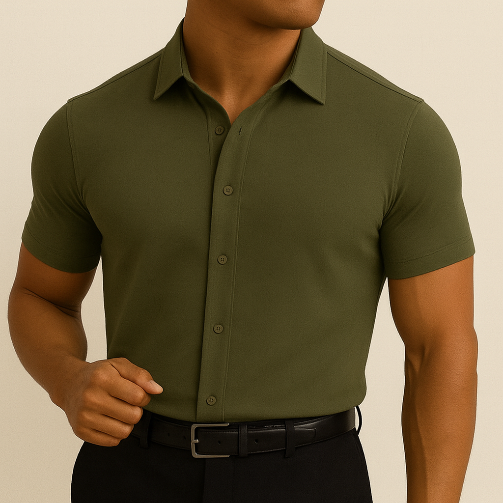 Tailored Fit Stretchy Dress Shirt
