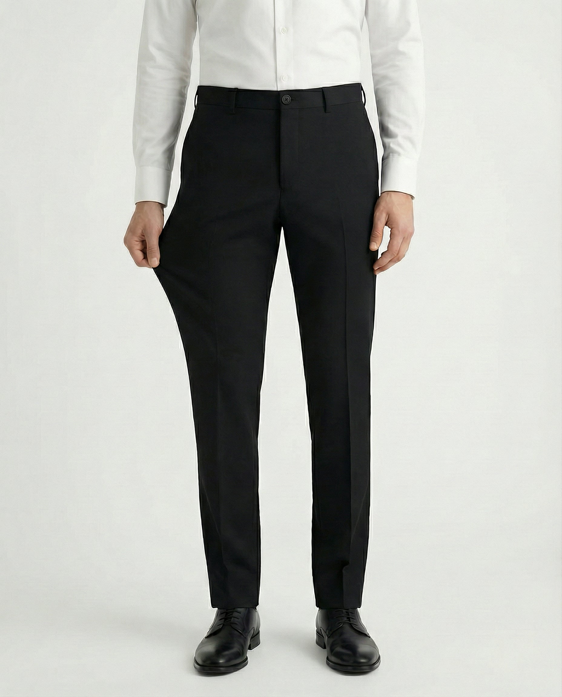 Pantalones de Vestir Elásticos Azzurro