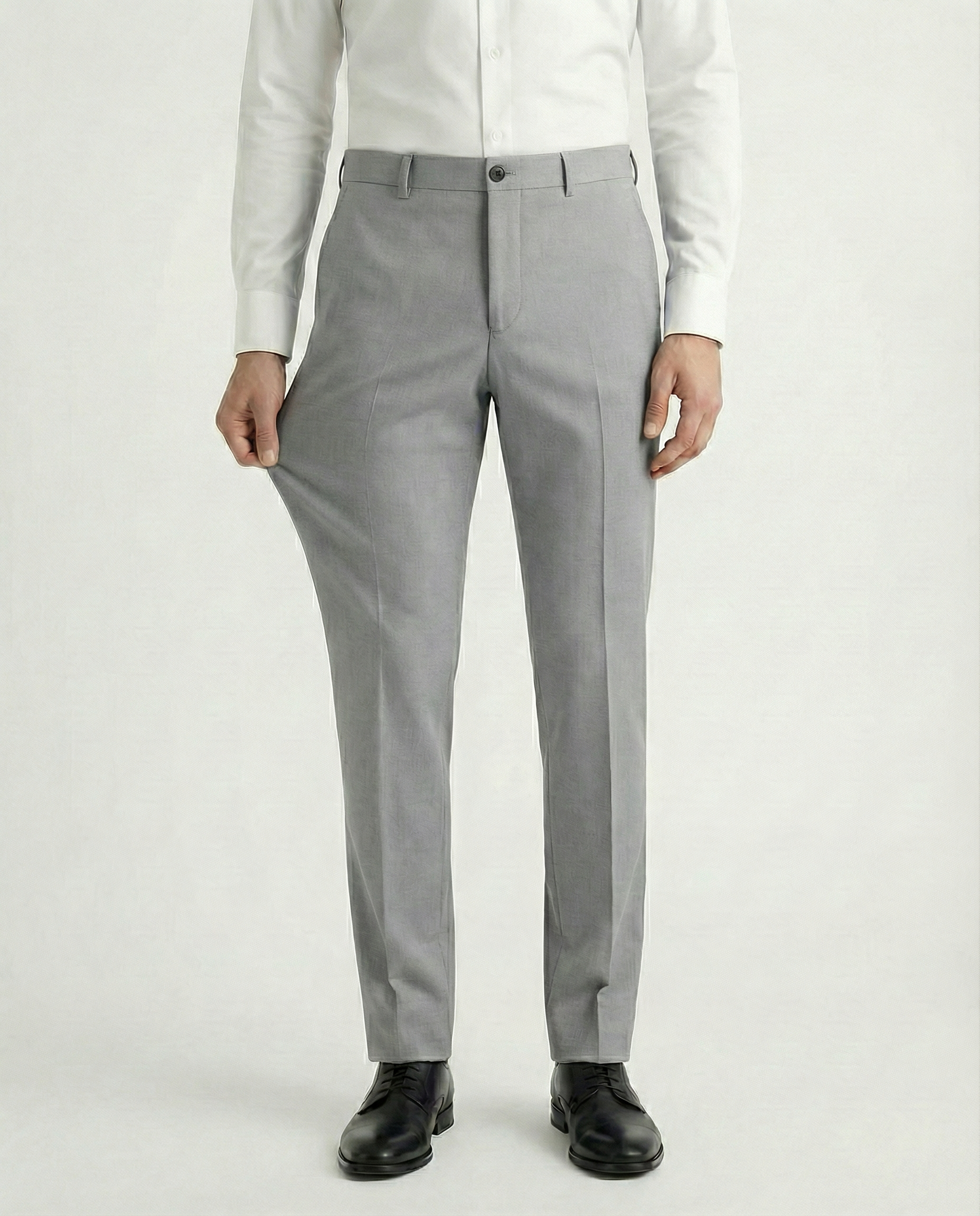 Pantalones de Vestir Elásticos Azzurro