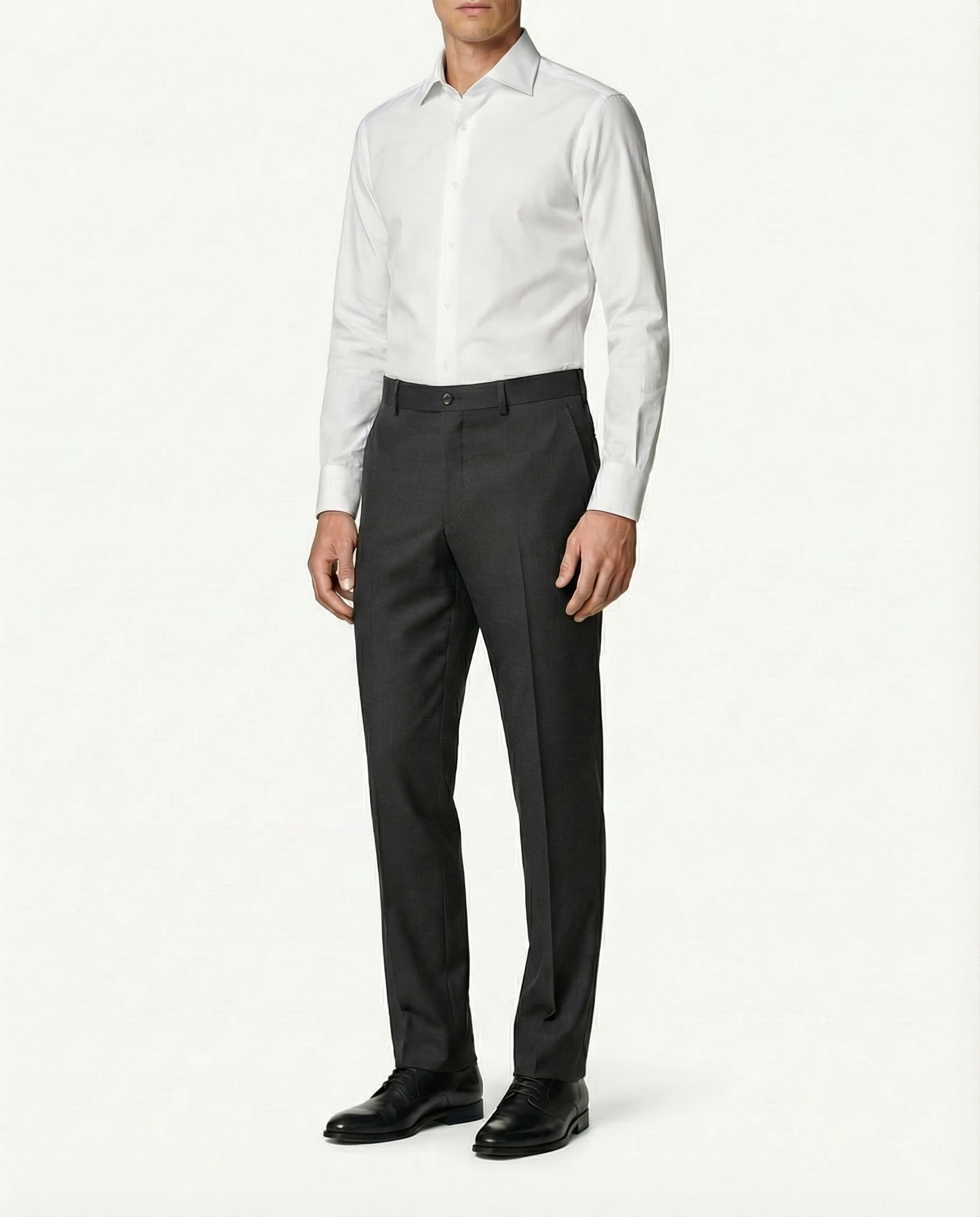 Pantalones de Vestir Elásticos Azzurro