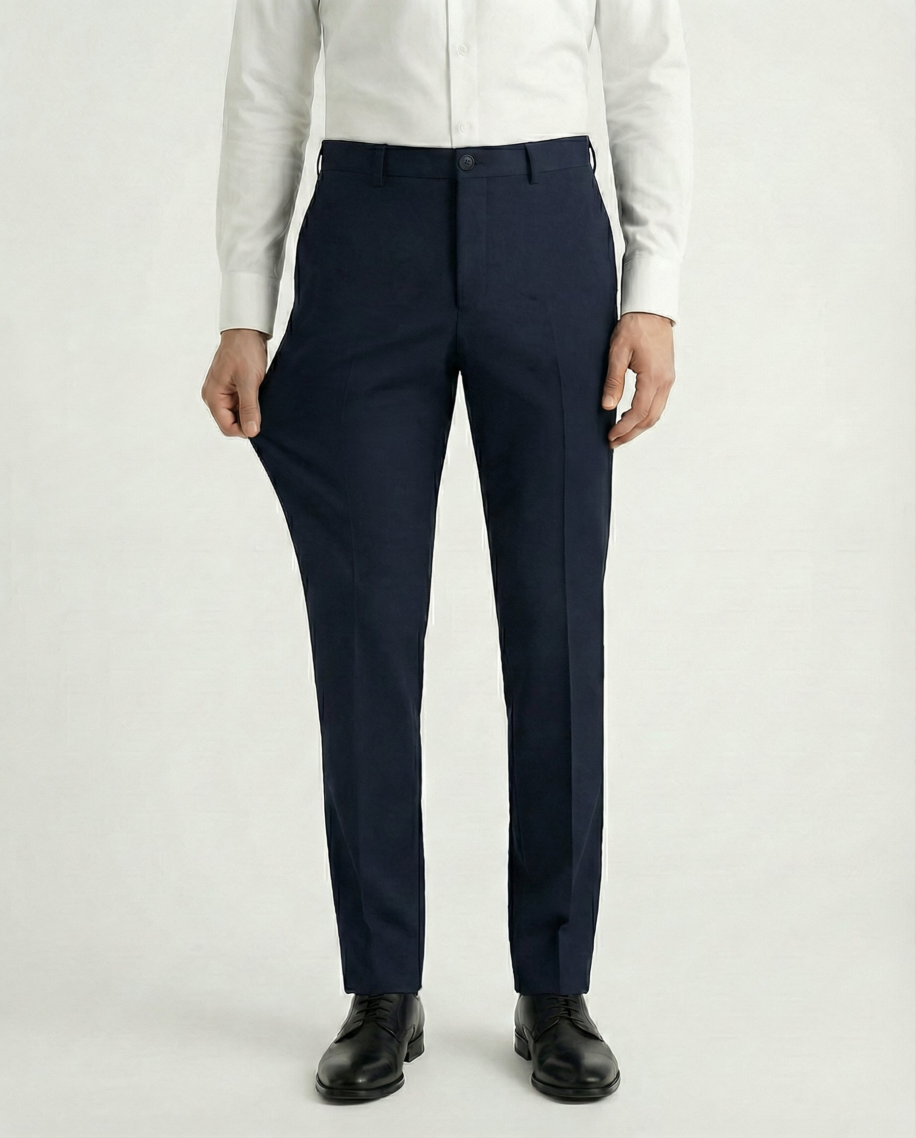 Pantalones de Vestir Elásticos Azzurro