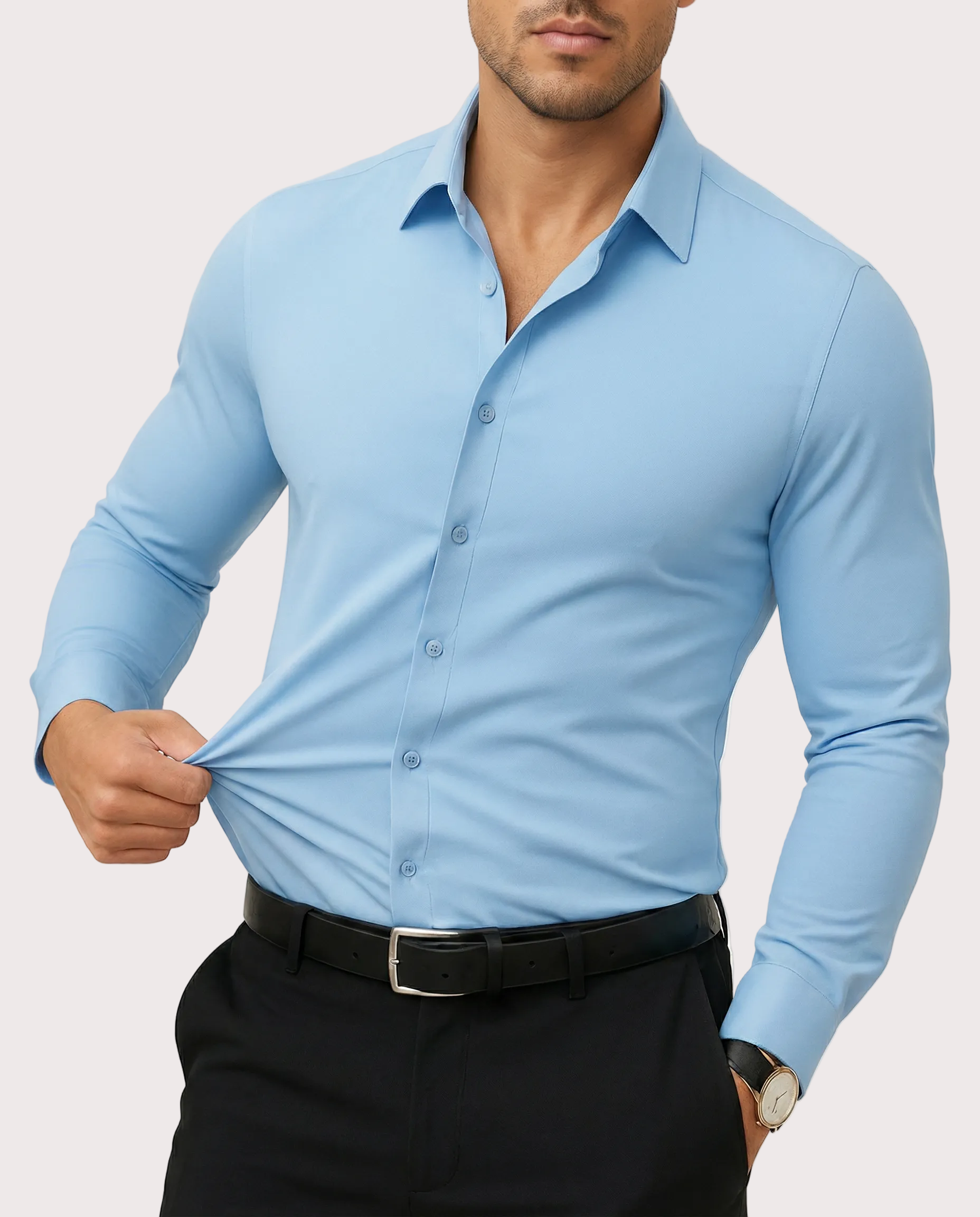 Azzurro Stretch Dress Shirt