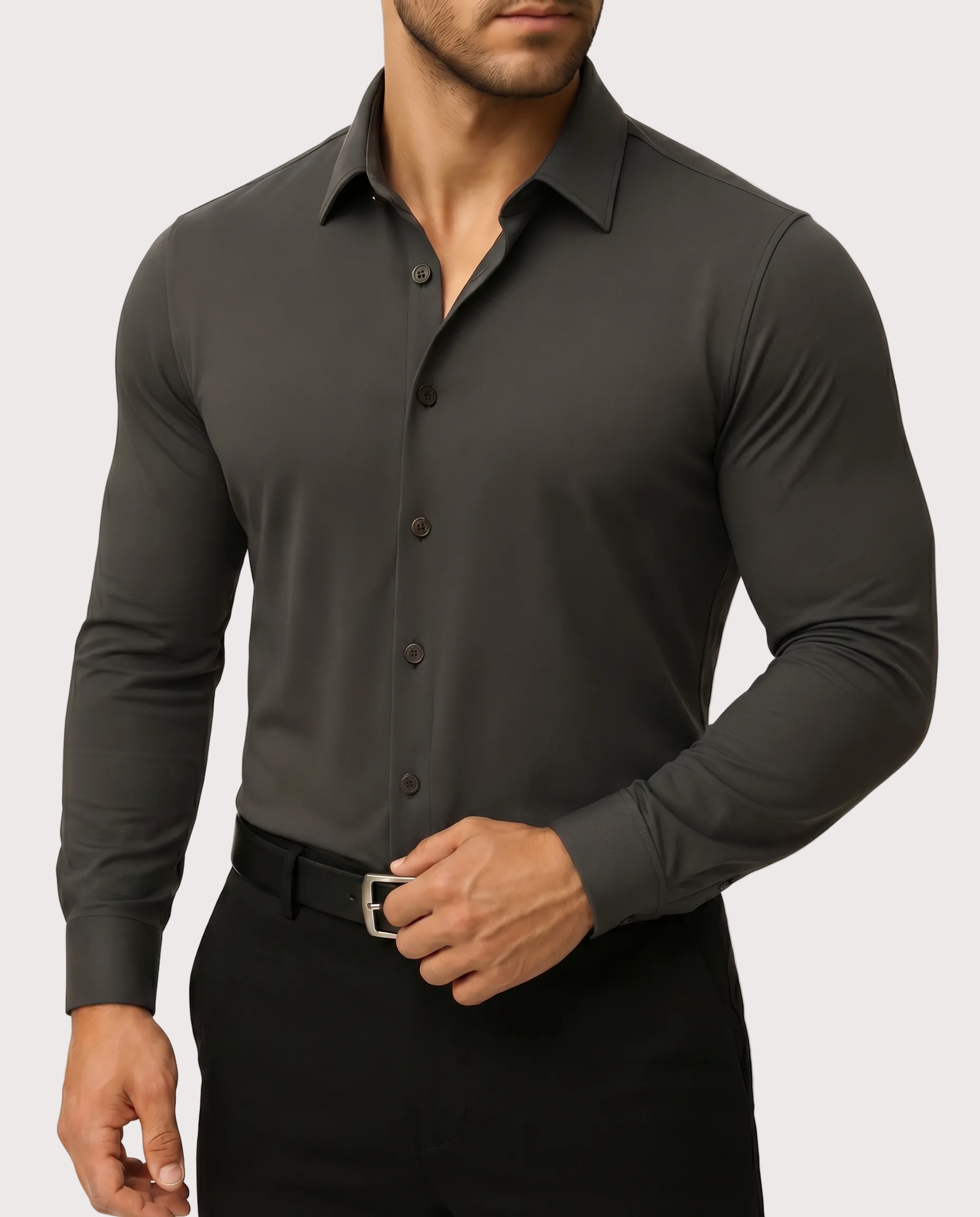 Azzurro Stretch Dress Shirt