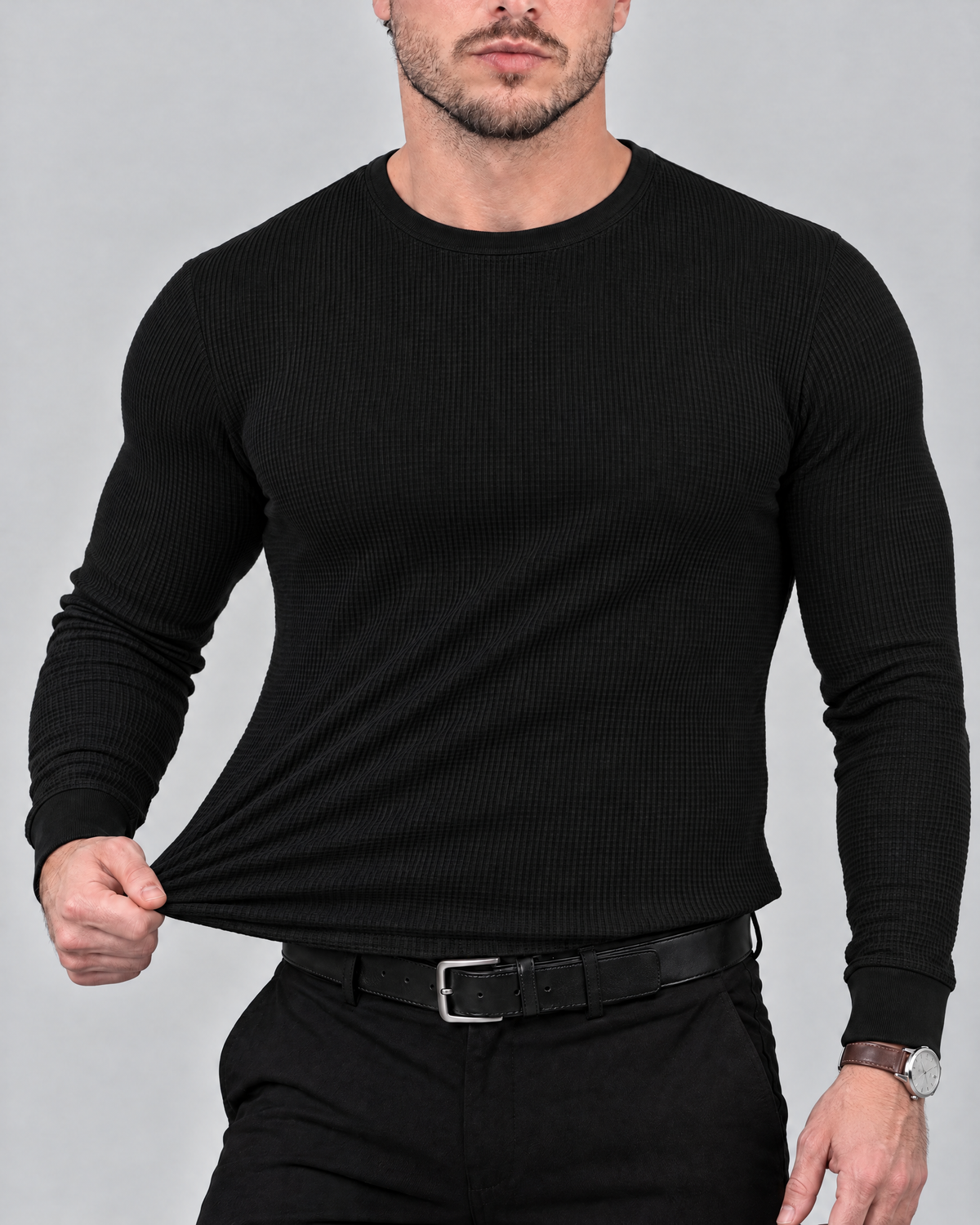 Azzurro Thermo-Langarmshirt