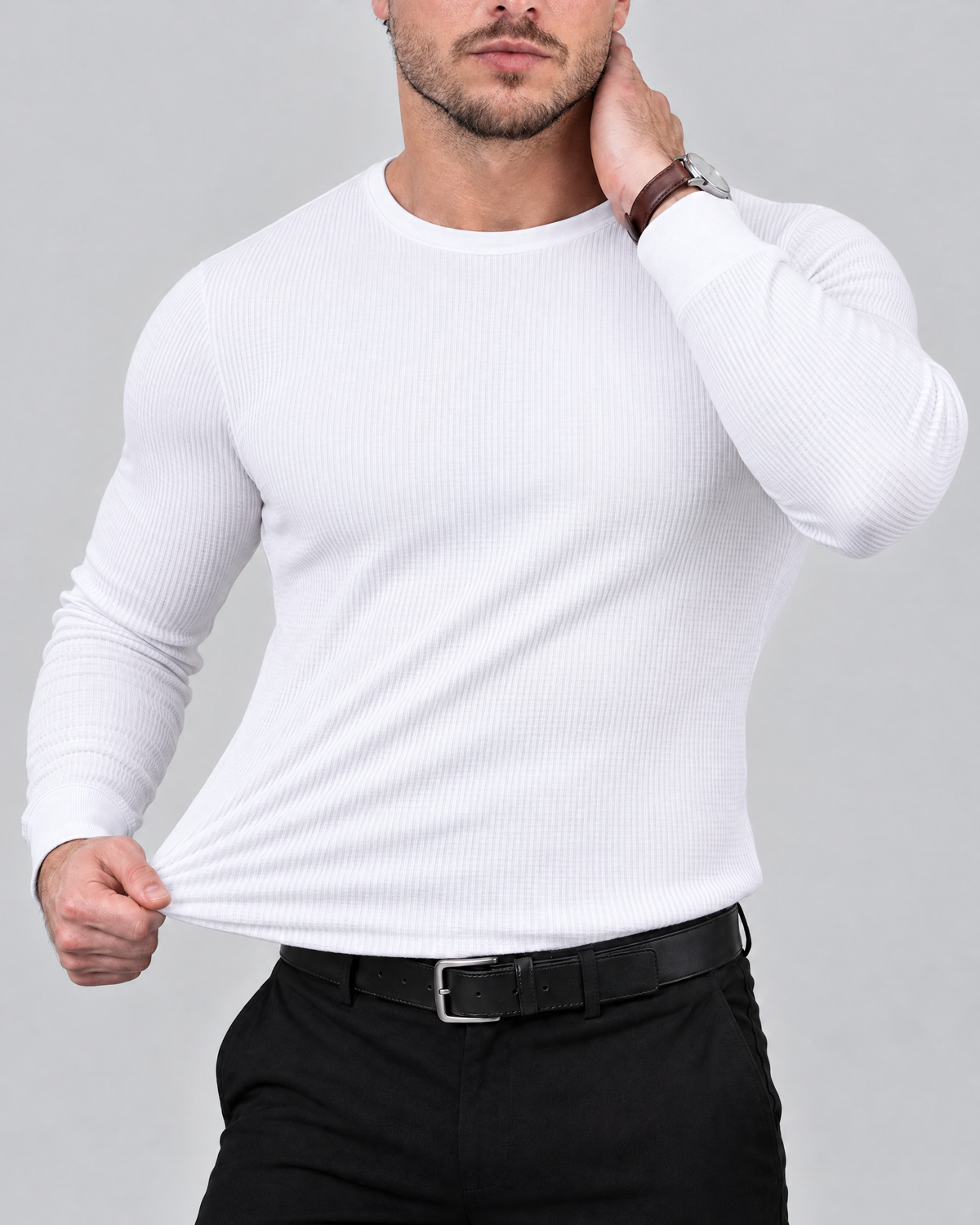 Azzurro Thermo-Langarmshirt