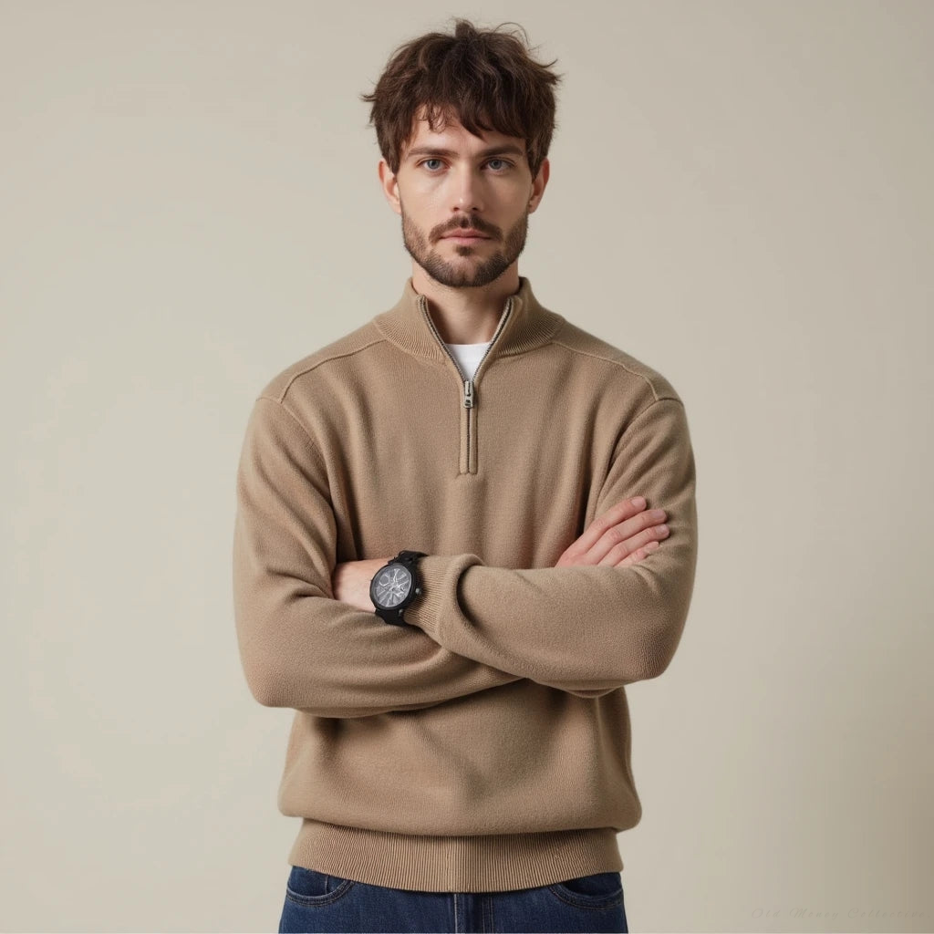 Lugano Merino Wool Half-Zip