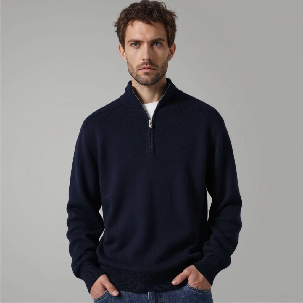 Lugano Merino Wool Half-Zip