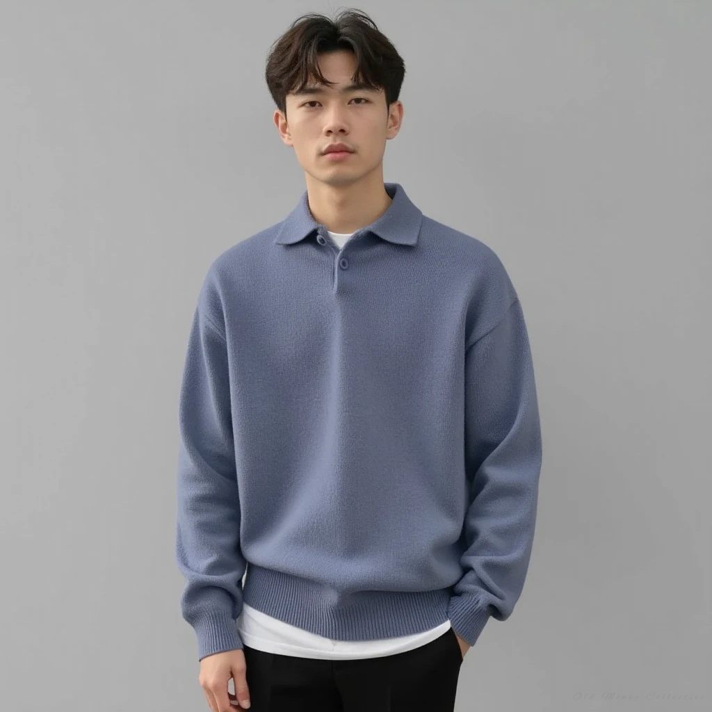 The Cortina Wool Button Half-Zip Sweater