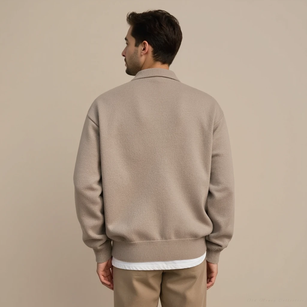 The Cortina Wool Button Half-Zip Sweater